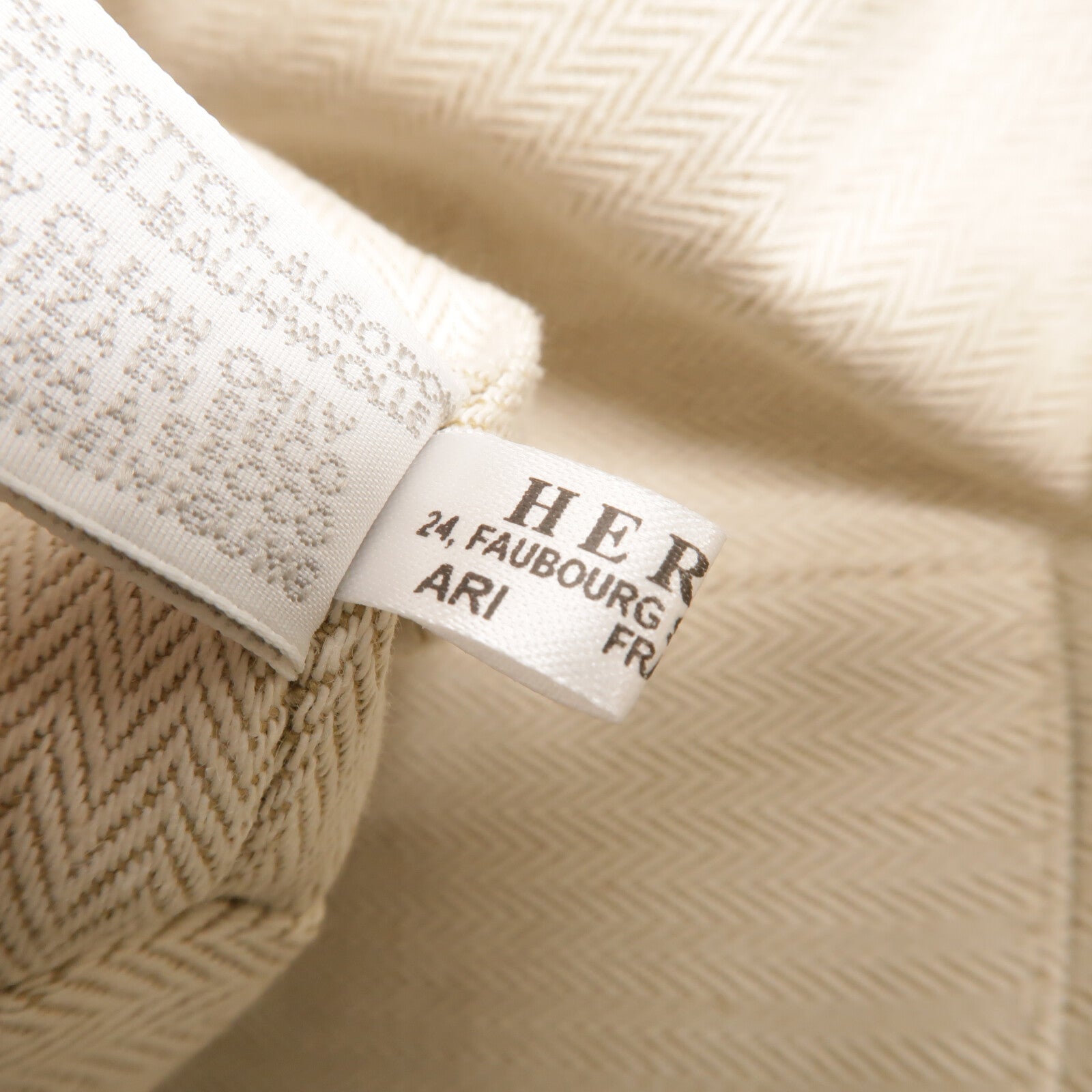 HERMES 帆布Nattes Backpack背包