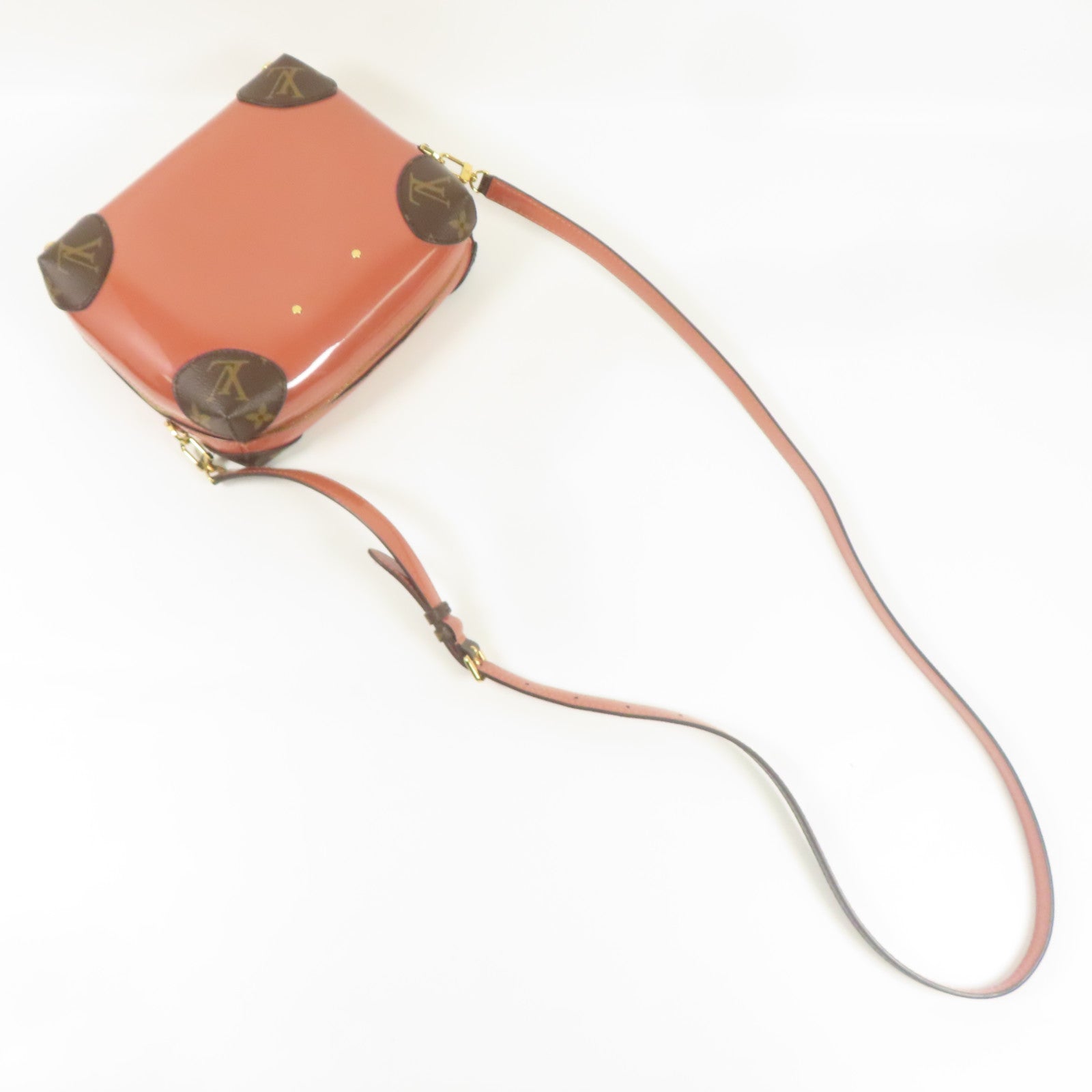 LOUIS VUITTON 漆皮皮革Venice金扣肩背袋