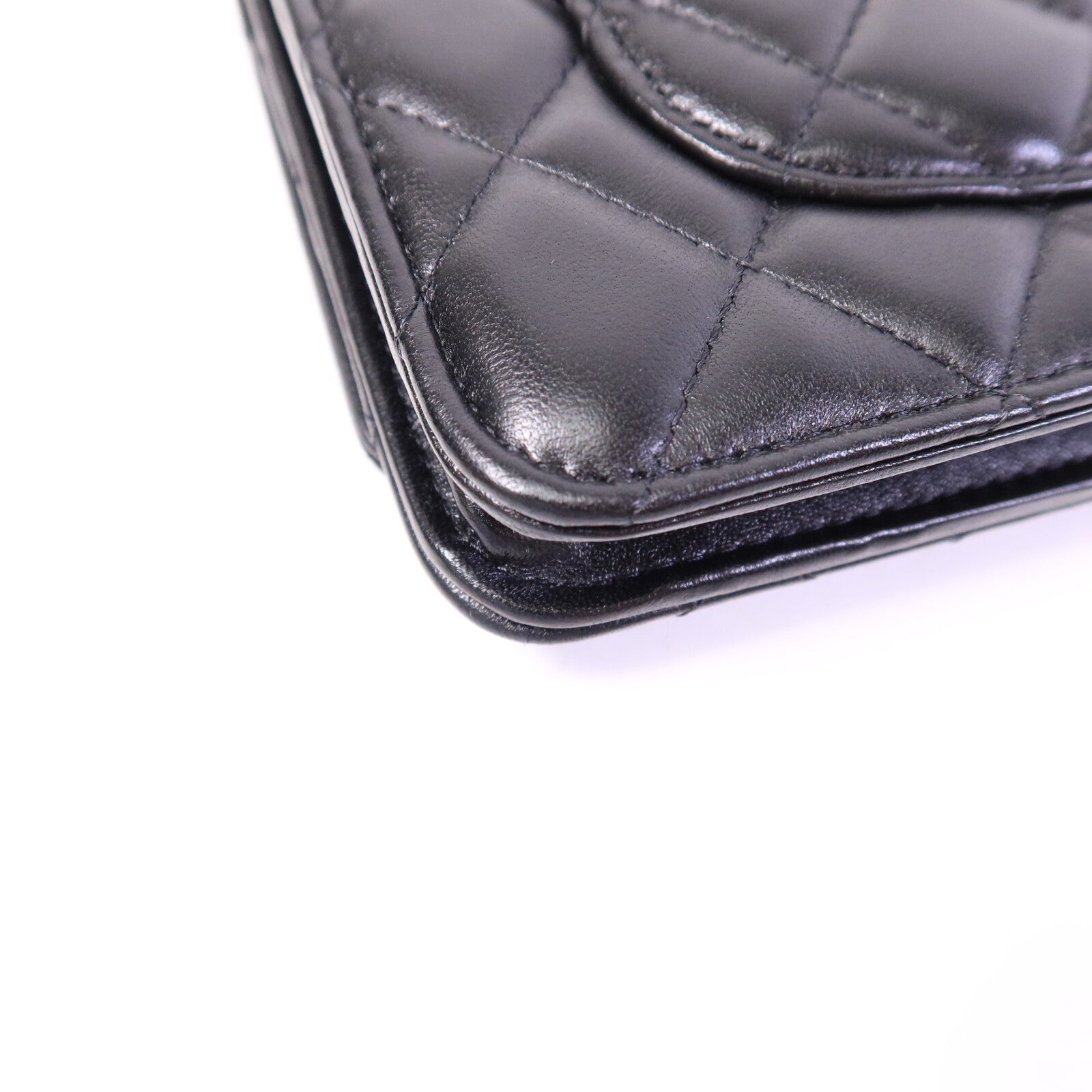 CHANEL 羊皮皮革WOC Wallet On Chain鏈帶肩背袋