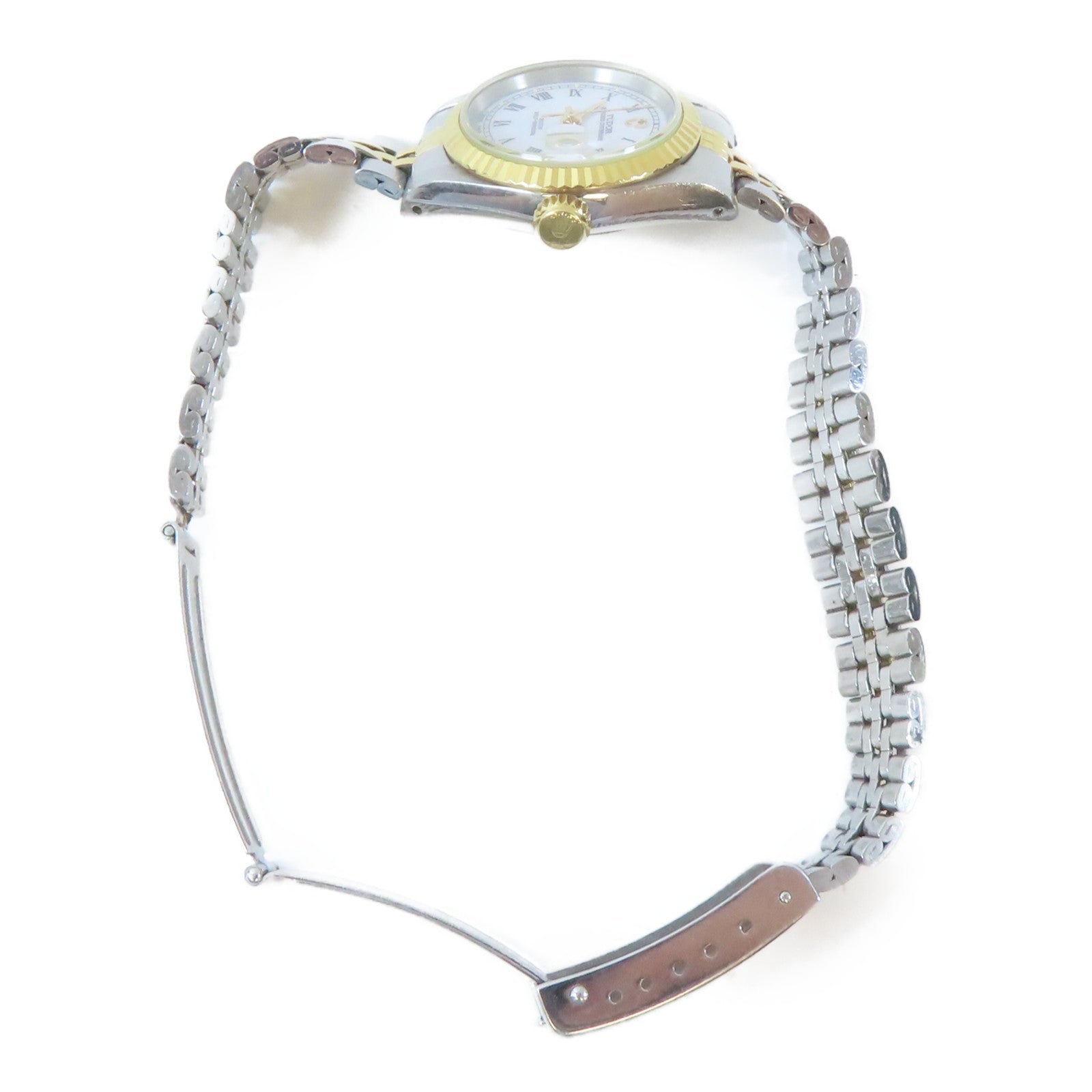 TUDOR Princess Oysterdate18K黃金/不鏽鋼手錶自動機芯白色#17cm