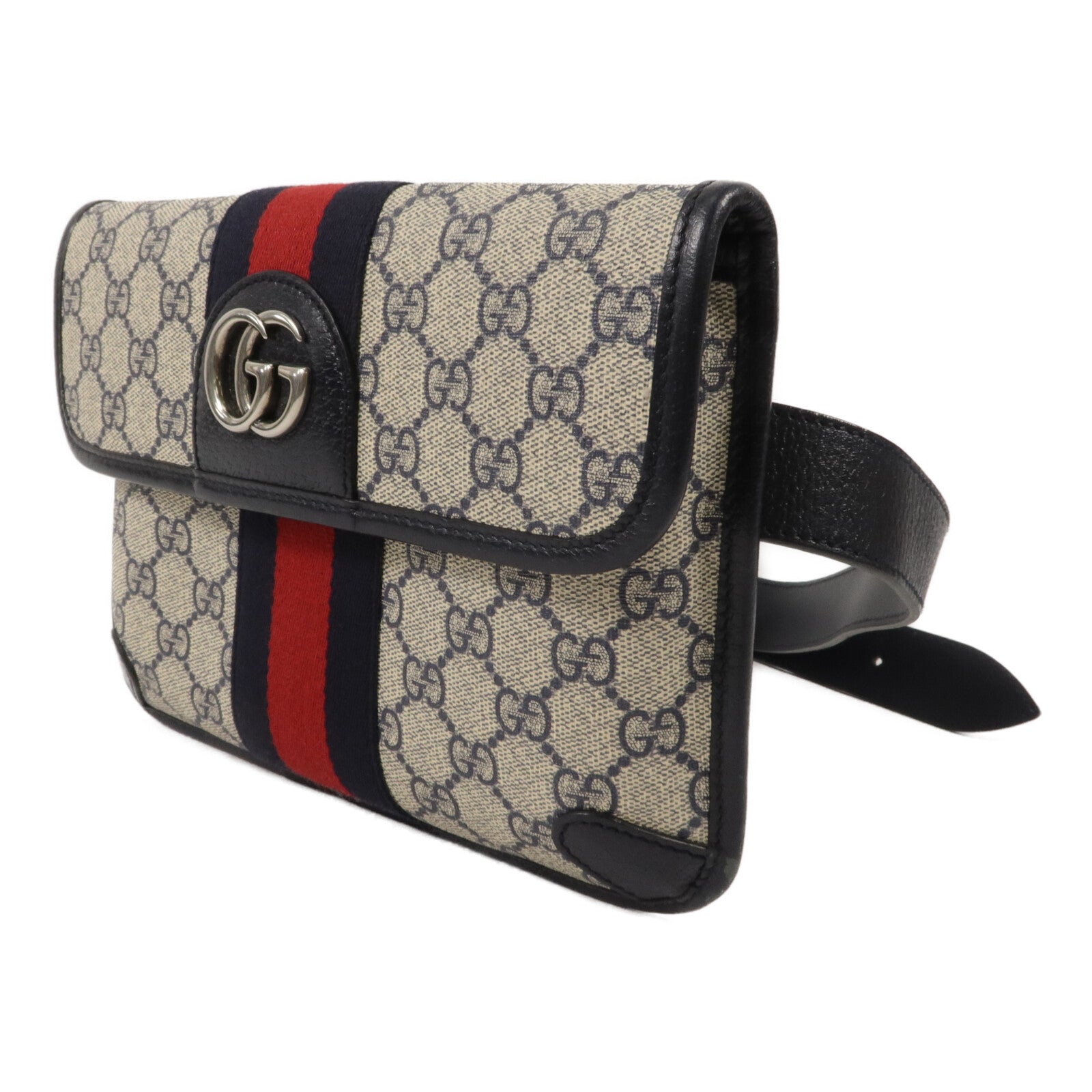 GUCCI 塗層帆布GG Supreme Ophidia Belt腰包