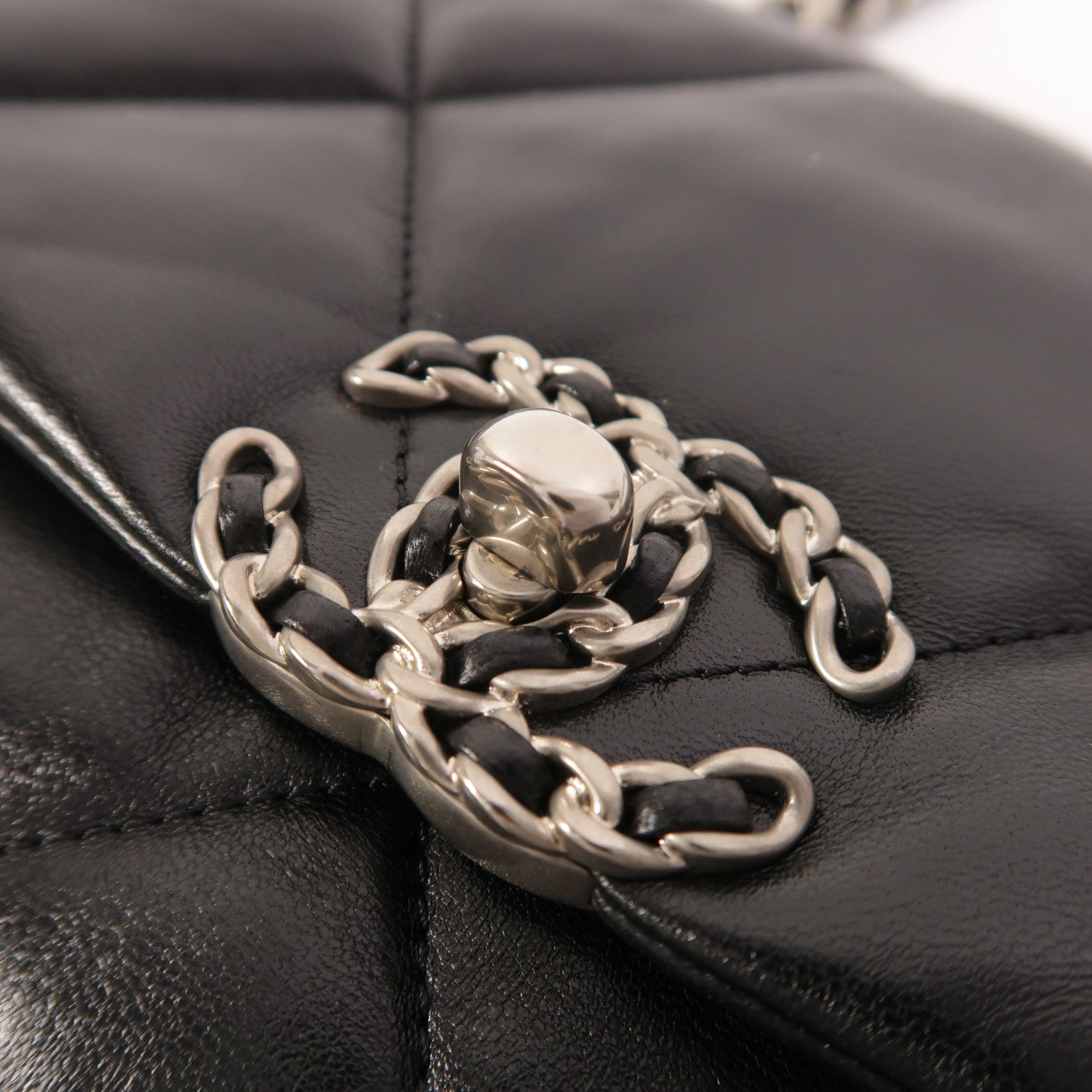 CHANEL 羊皮皮革C19 Small手挽肩背兩用袋