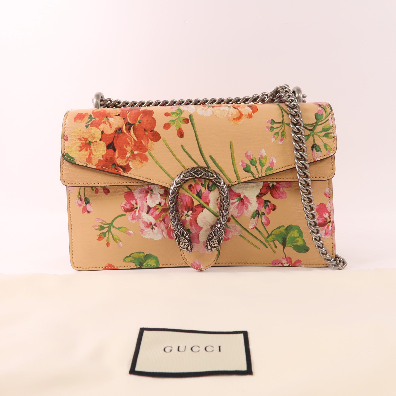 GUCCI 皮革Dionysus鏈帶肩背袋