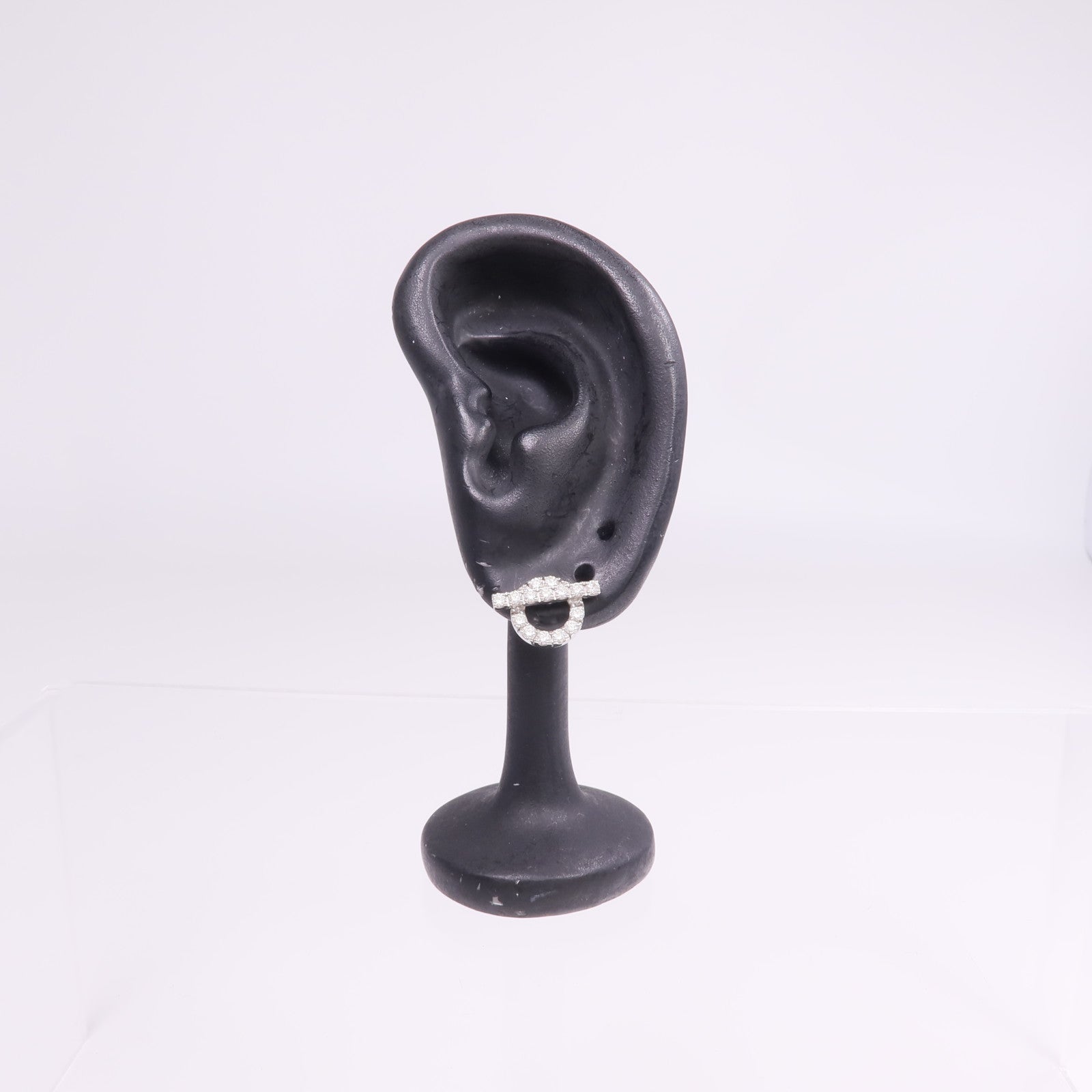 HERMES 18K白金Finesse Earrings鑽石耳環