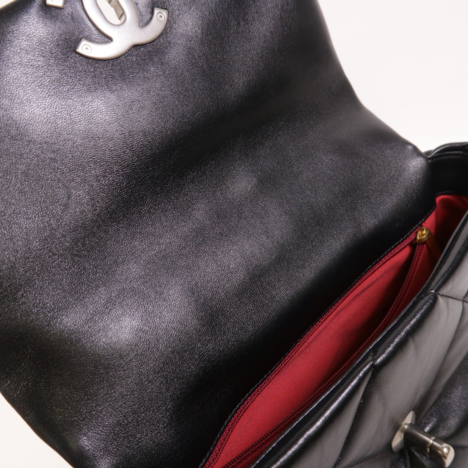 CHANEL 羊皮皮革C19 Small手挽肩背兩用袋