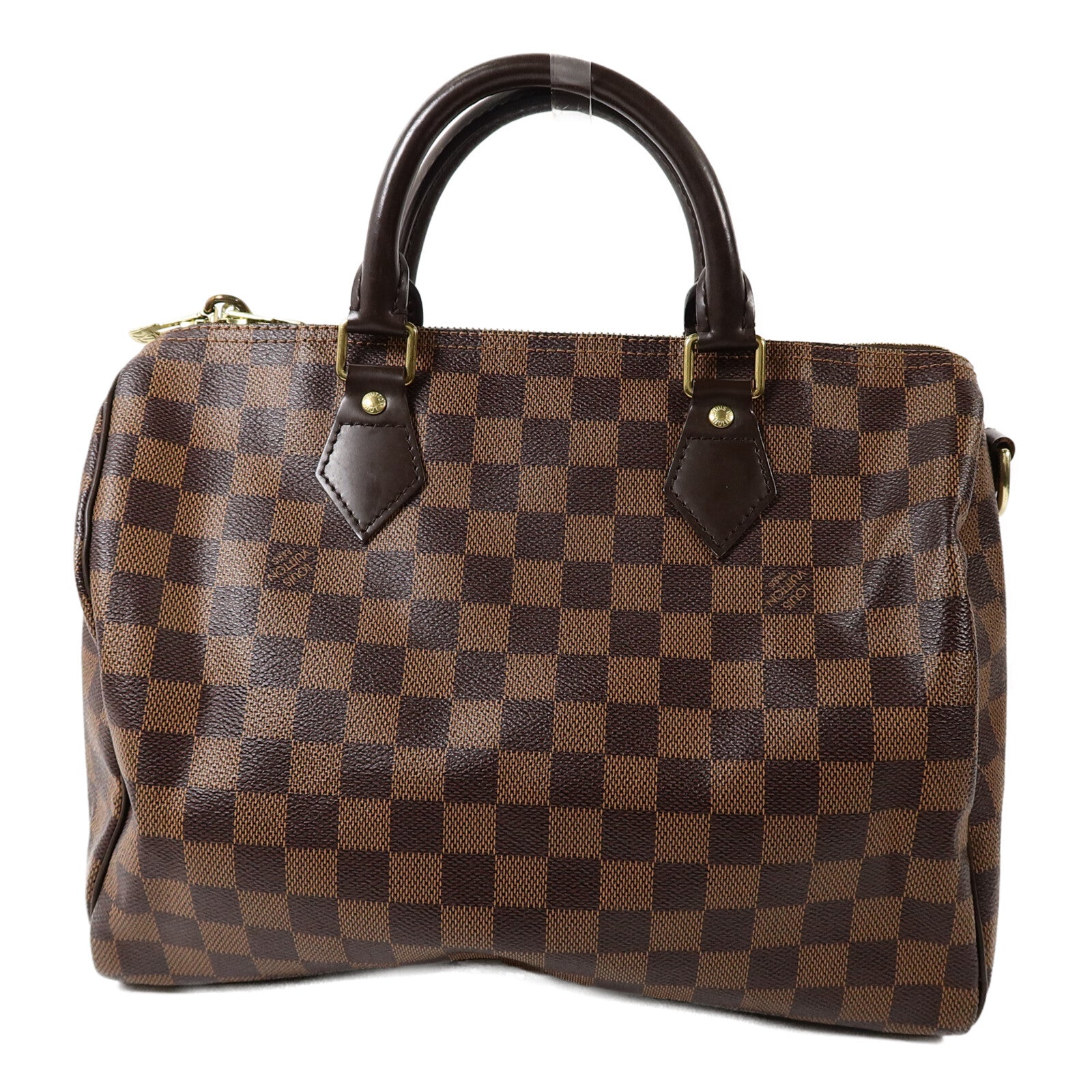 LOUIS VUITTON Damier Speedy Bandouliere 30手挽肩背兩用袋