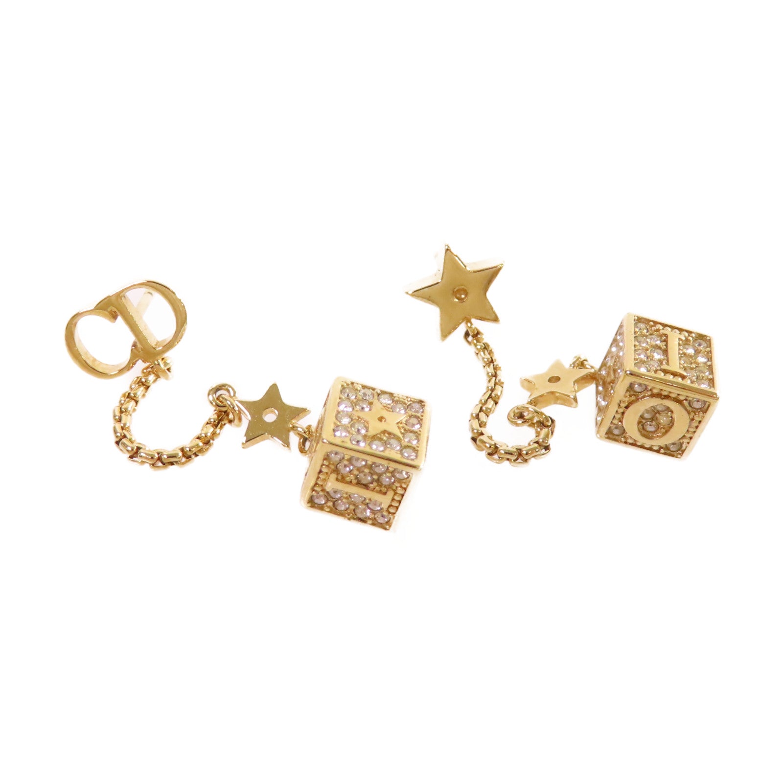 Dior 金屬CD Earrings耳環金色