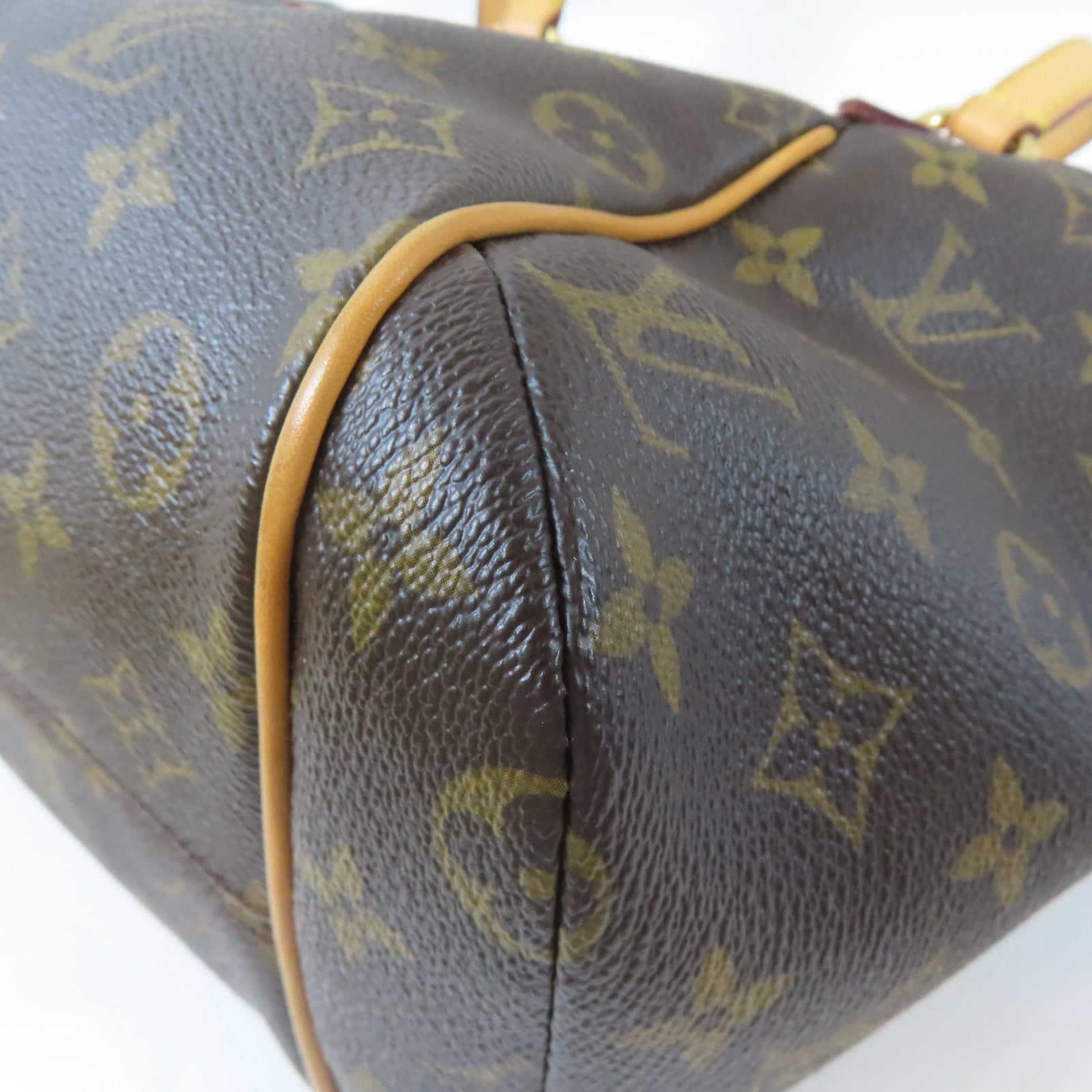 LOUIS VUITTON Monogram Totally PM金扣手挽袋啡色