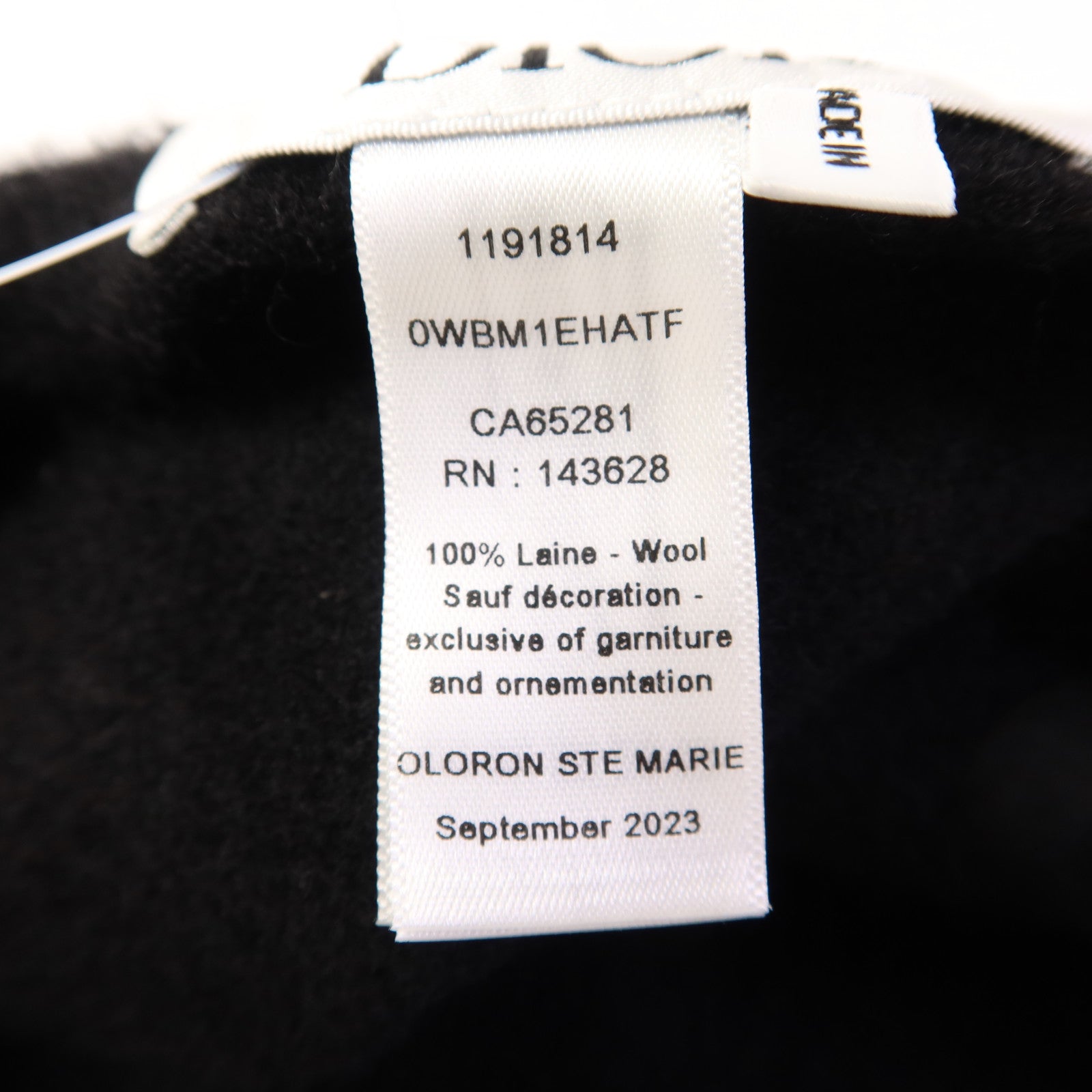 Dior 羊毛Hat帽子