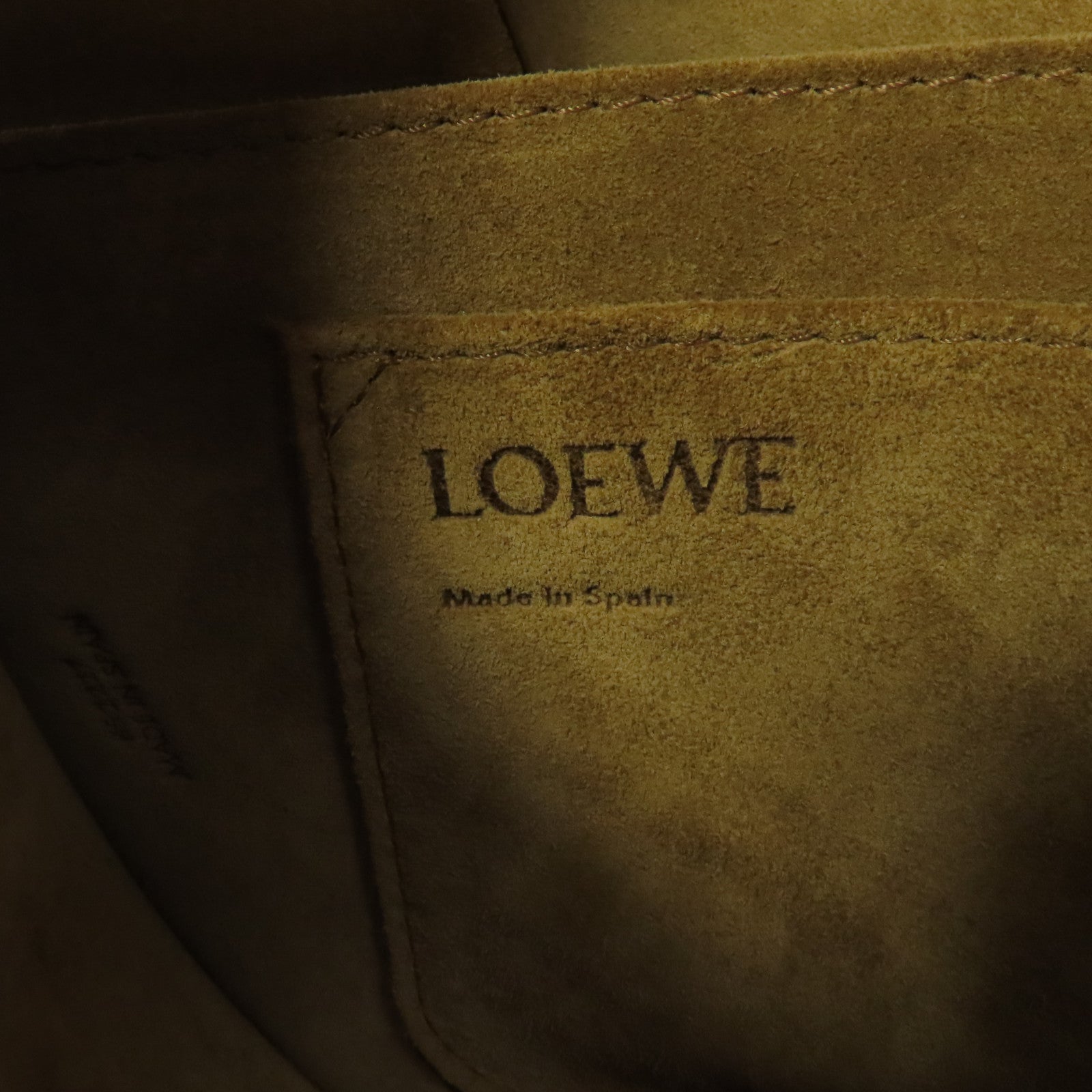 LOEWE 牛皮皮革Small Gate Dual Bag金扣肩背袋啡色