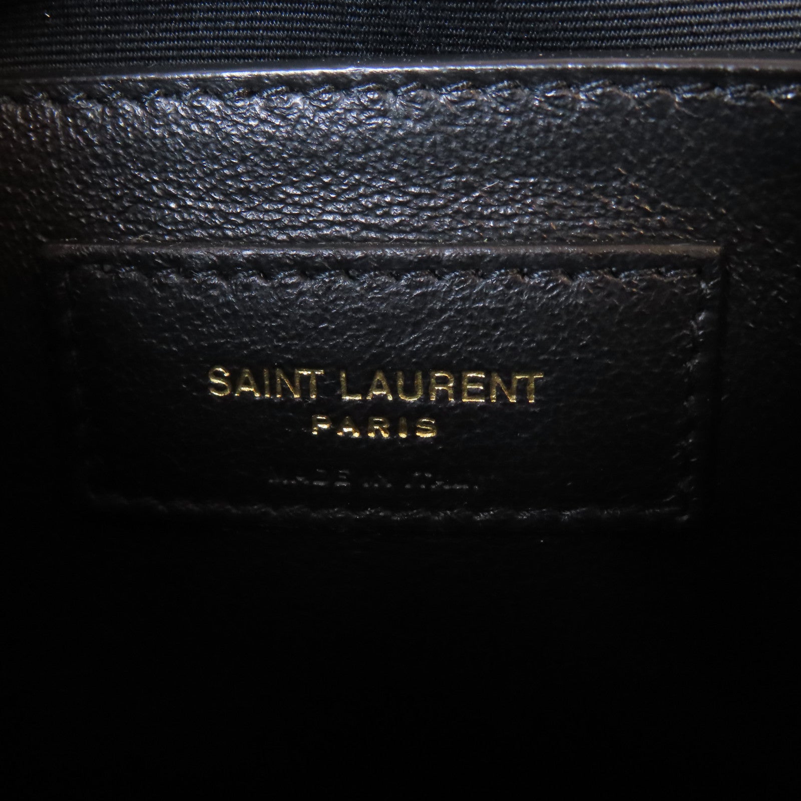 SAINT LAURENT 牛皮皮革Niki Baby金扣鏈帶肩背袋黑色