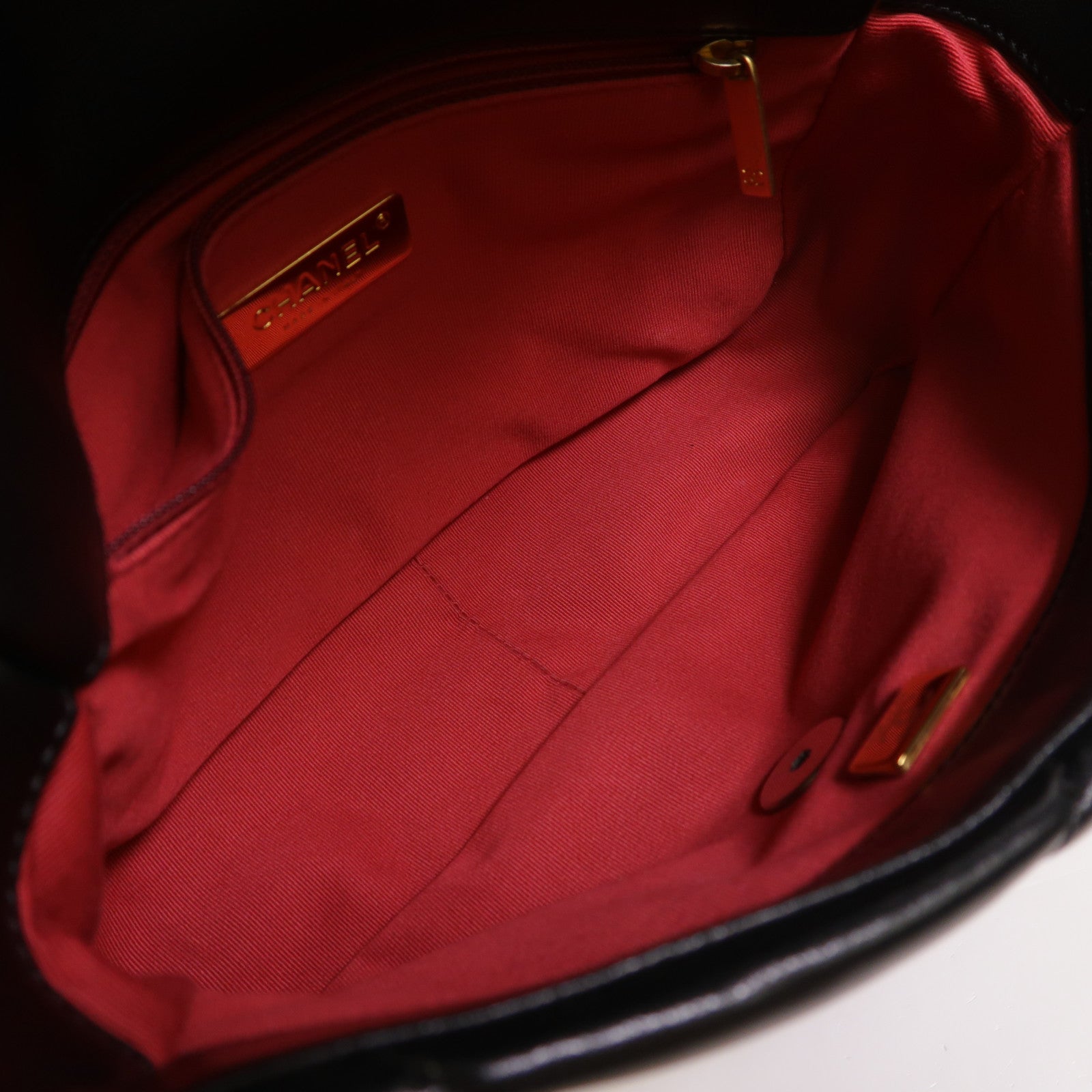 CHANEL 羊皮皮革C19 Small手挽肩背兩用袋