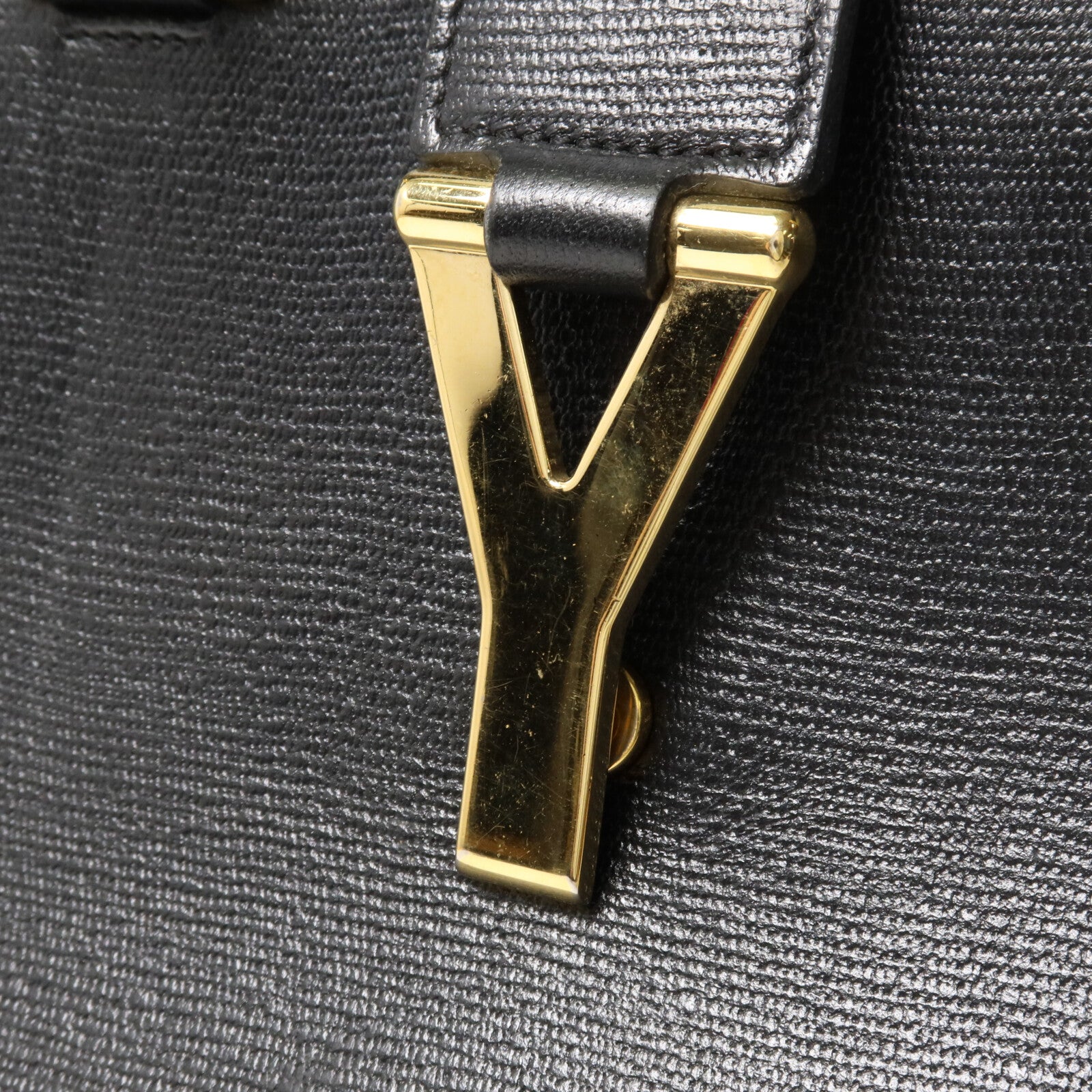 YVES SAINT LAURENT 牛皮皮革Cabas Chyc手挽肩背兩用袋