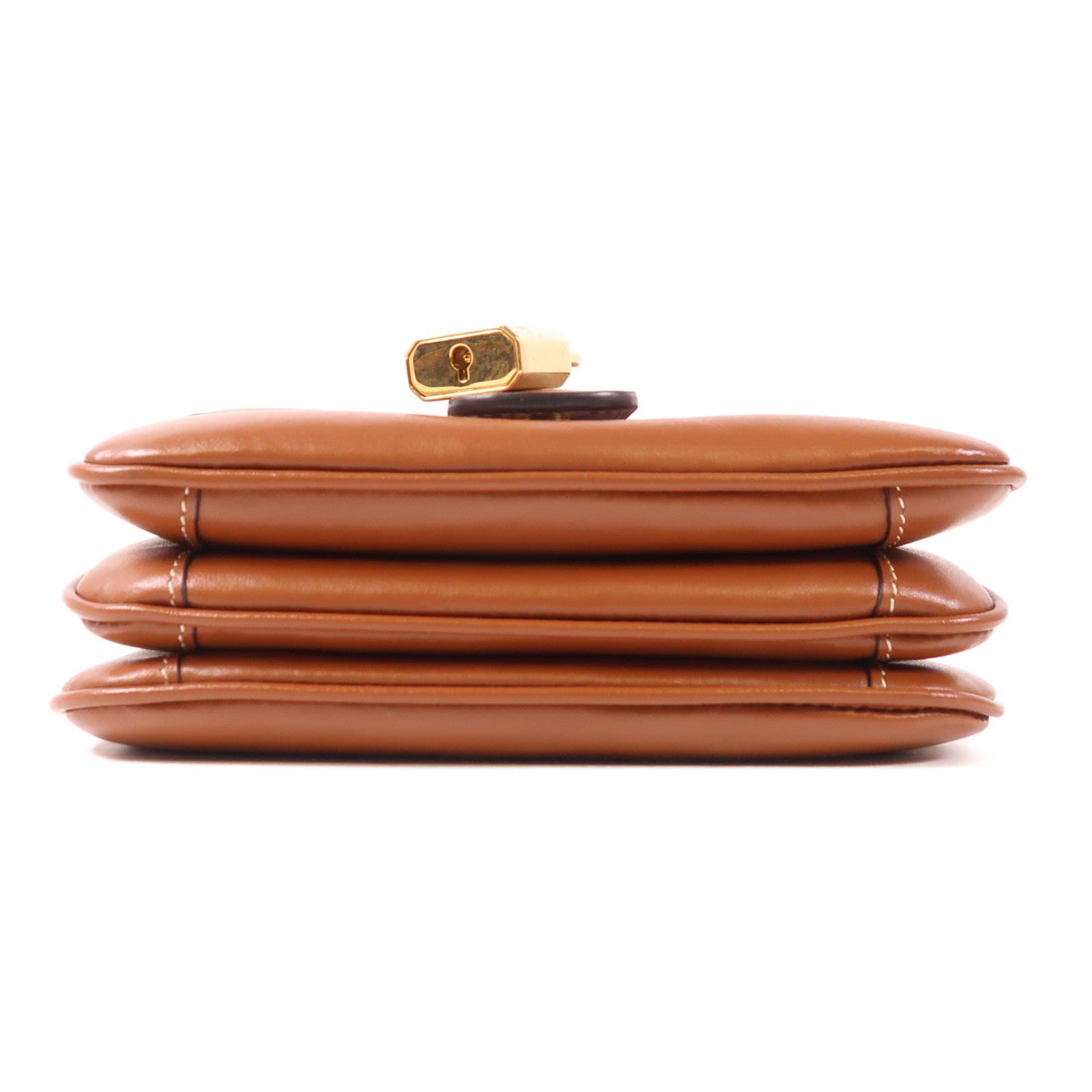 CELINE 牛皮皮革Mini Tabou金扣手挽肩背兩用袋