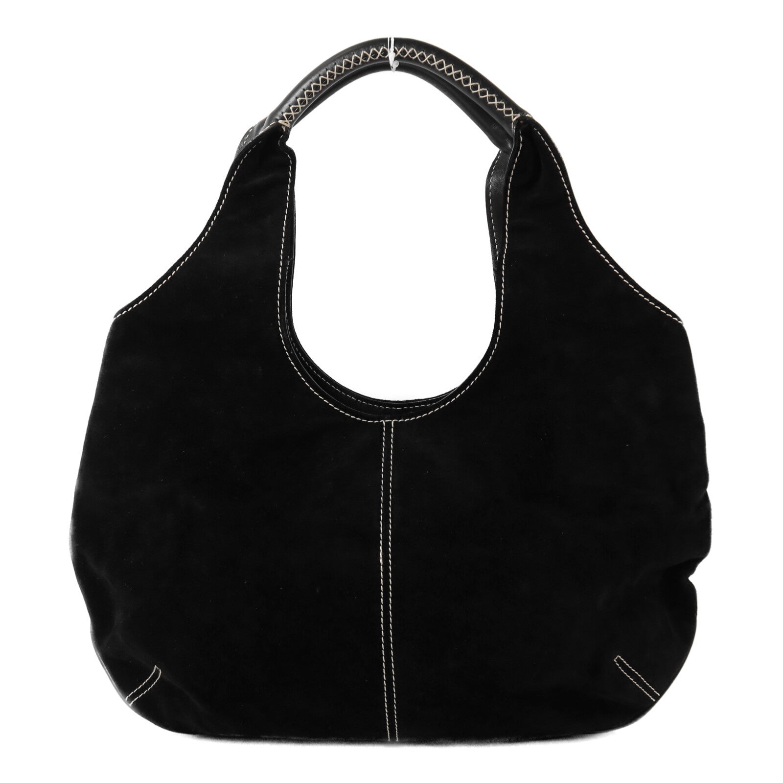 Salvatore Ferragamo 麂皮皮革Shoulder Bag銀扣肩背袋