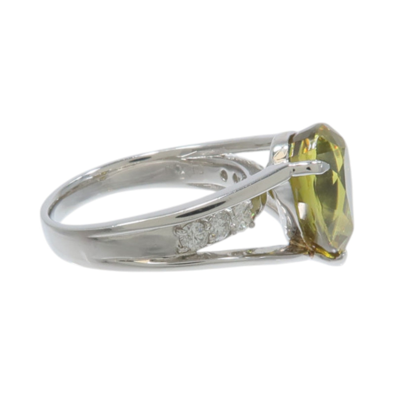 JEWELRY PT900鉑金Sphene Diamond Ring榍石/鑽石戒指