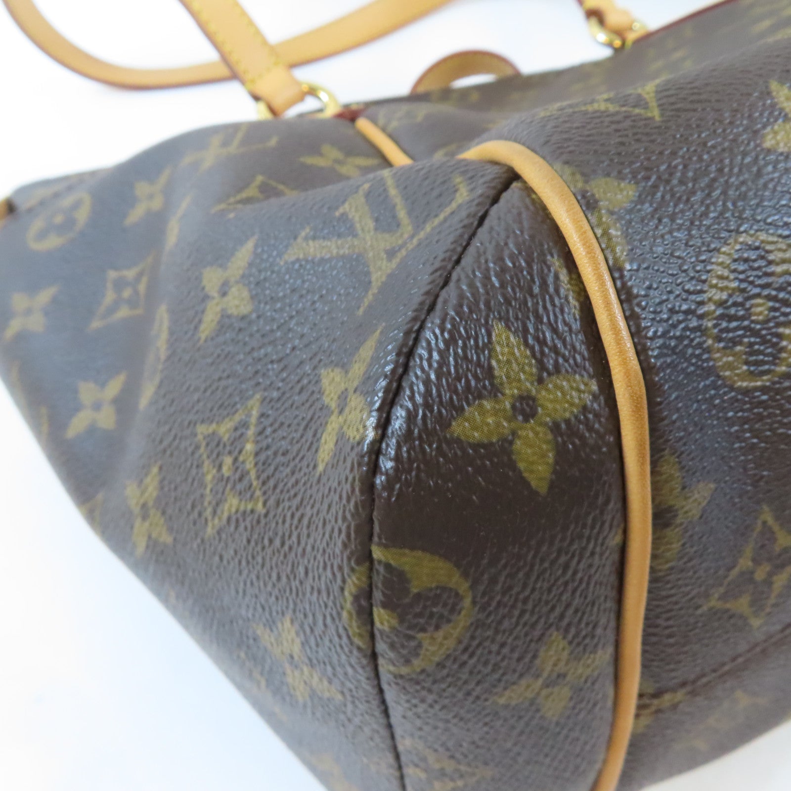 LOUIS VUITTON Monogram Totally PM金扣手挽袋啡色