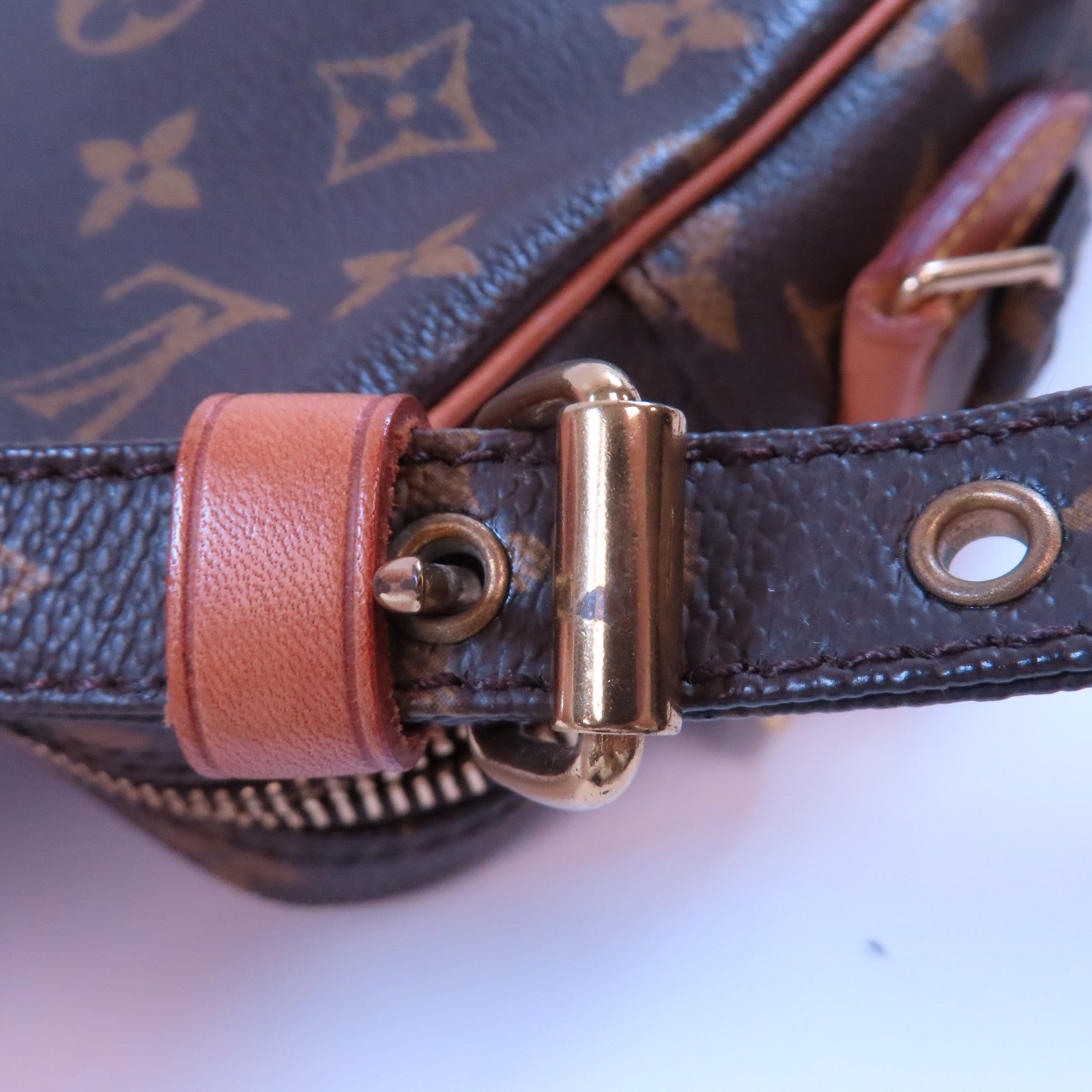 LOUIS VUITTON Monogram Danube金扣肩背袋啡色