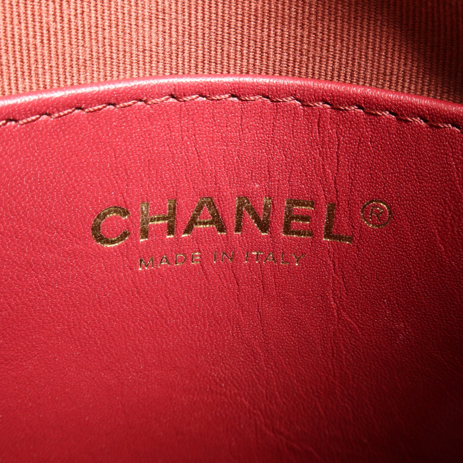 CHANEL 牛皮皮革Hobo金扣鏈帶肩背袋