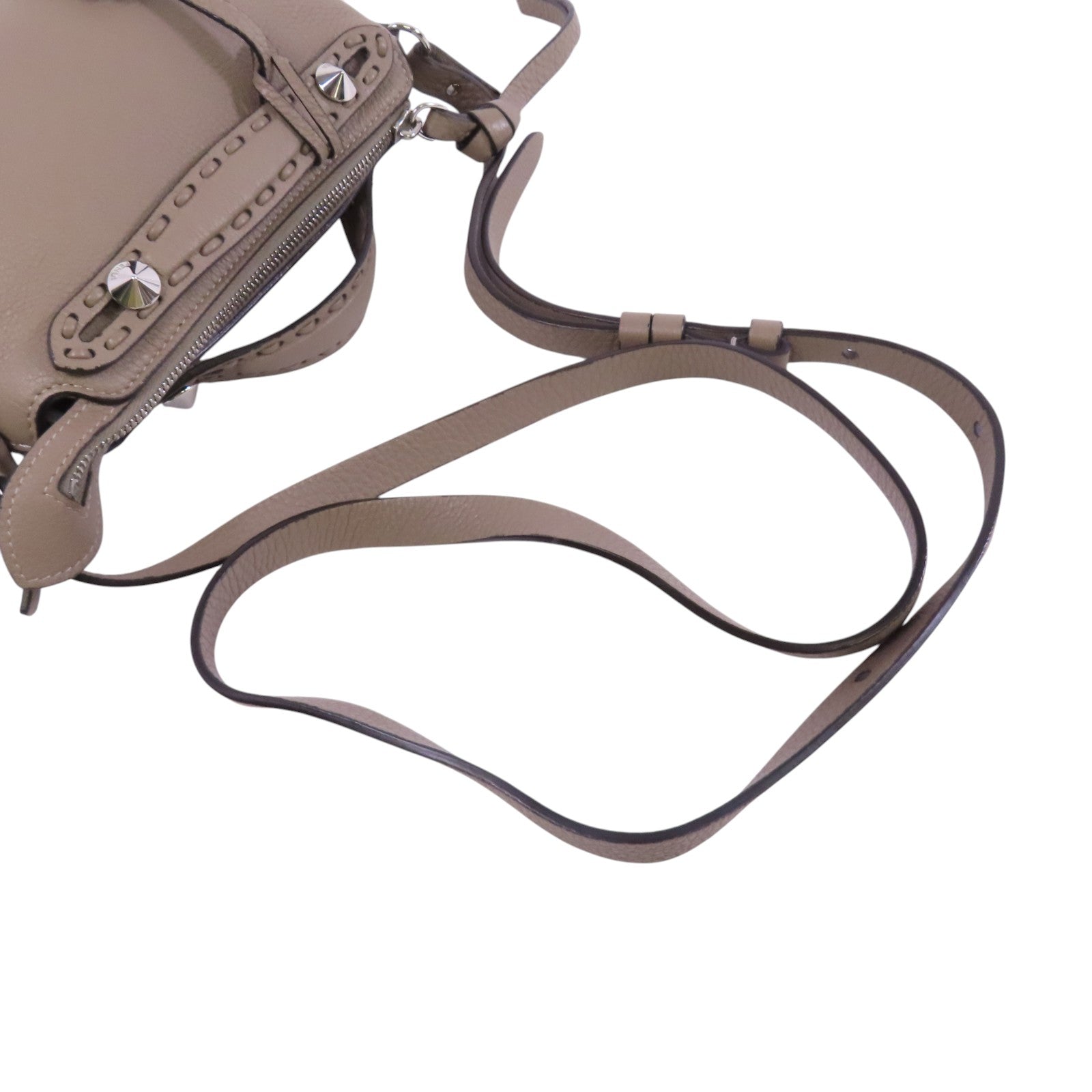 FENDI 牛皮皮革By The Way Mini銀扣手挽肩背兩用袋