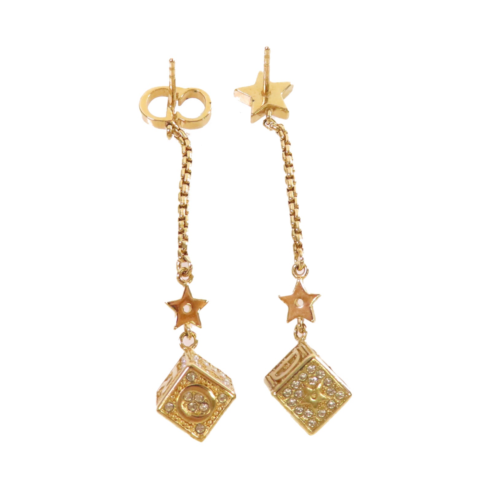Dior 金屬CD Earrings耳環金色