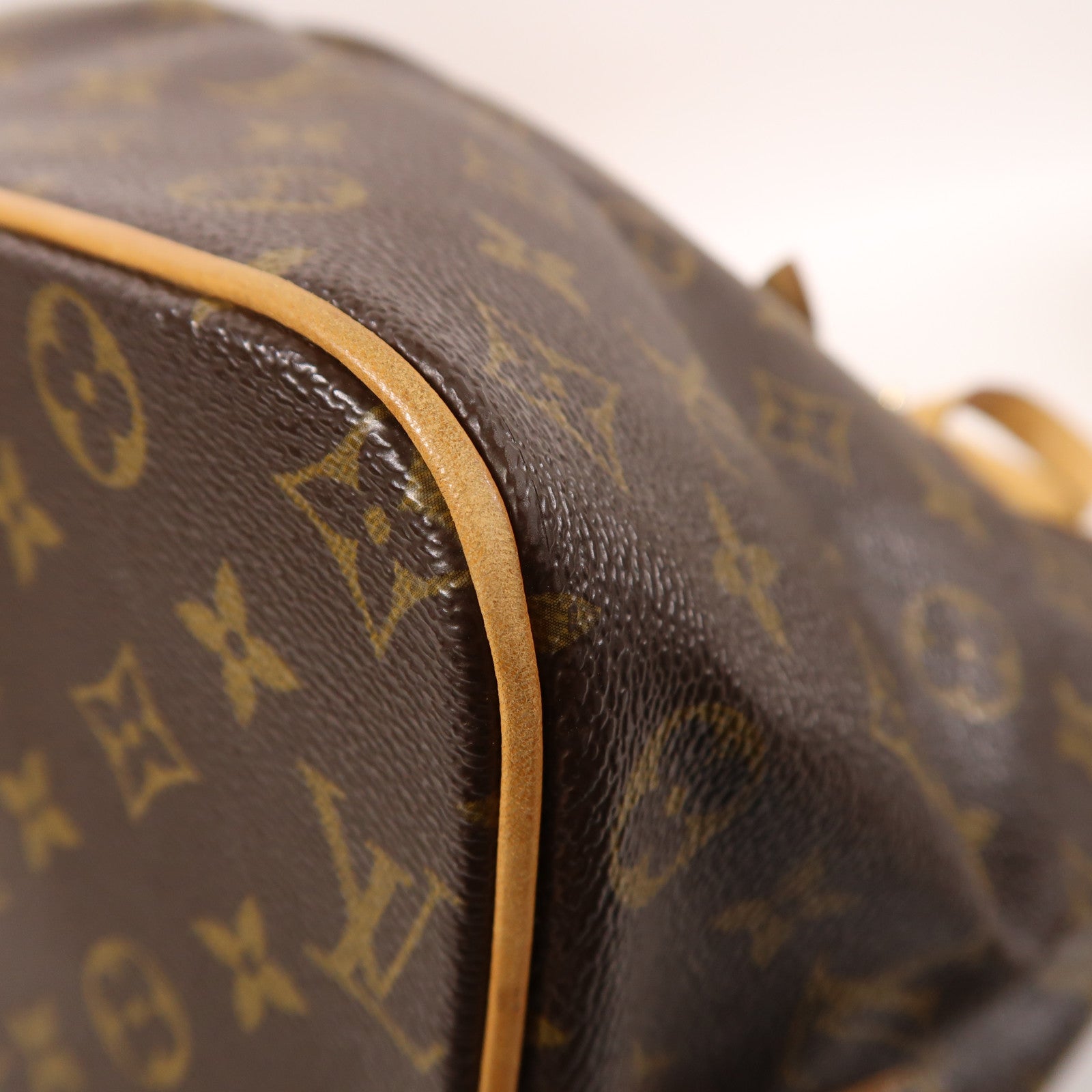 LOUIS VUITTON Monogram Palermo GM金扣手挽肩背兩用袋棕色