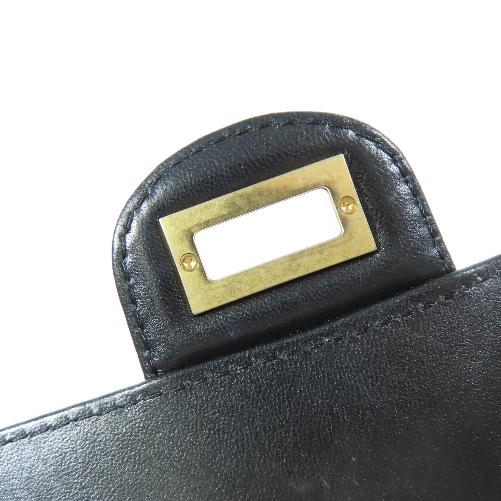 CHANEL 牛皮皮革2.55 Mini金扣鏈帶肩背袋
