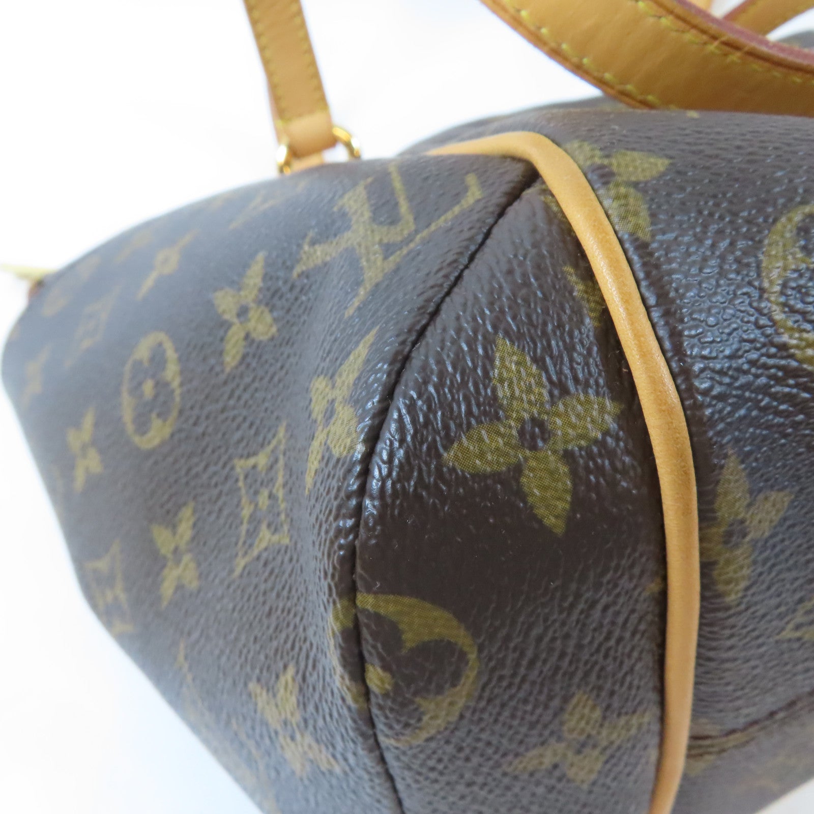 LOUIS VUITTON Monogram Totally PM金扣手挽袋啡色