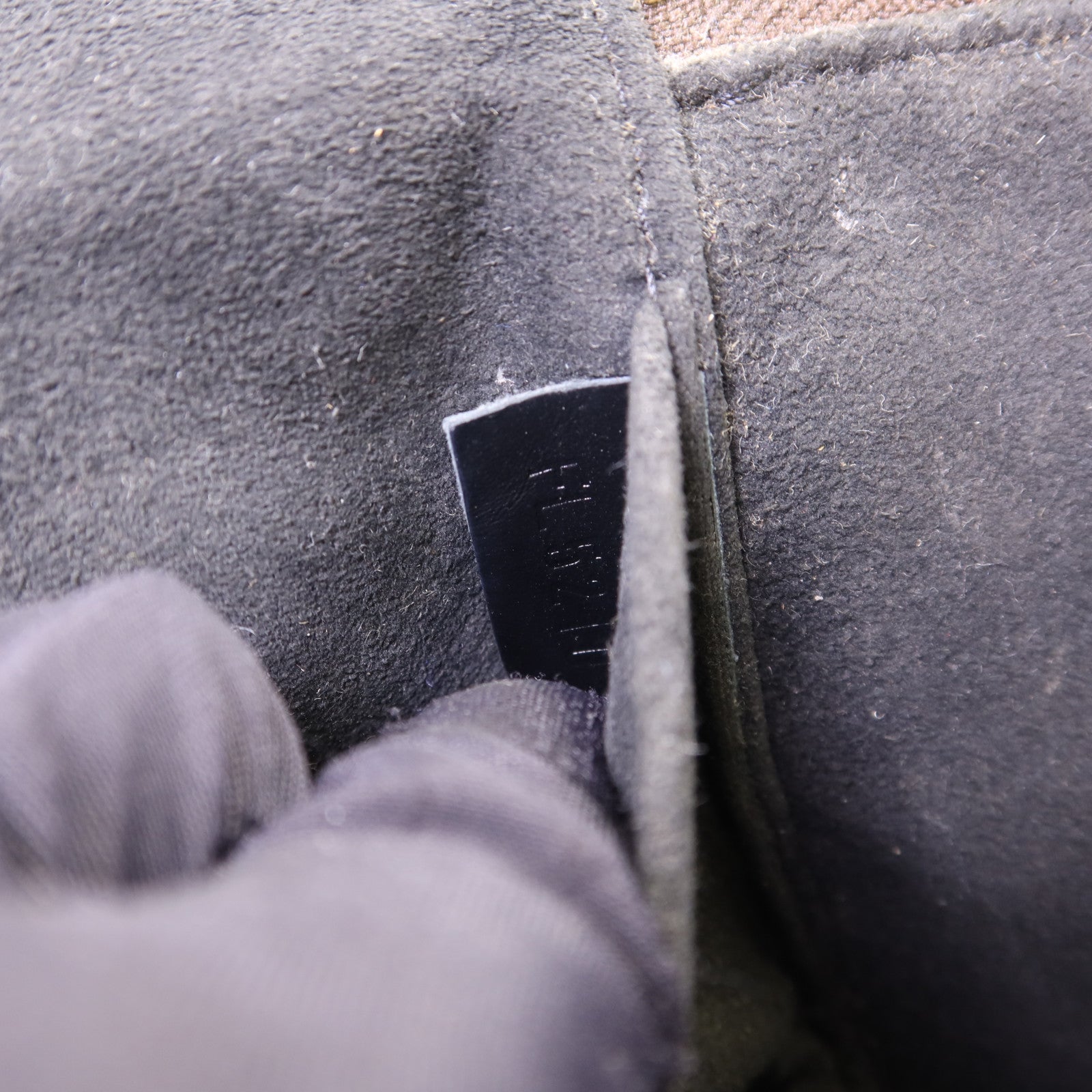 LOUIS VUITTON Monogram Reverse Vanity PM金扣手挽肩背兩用袋棕色