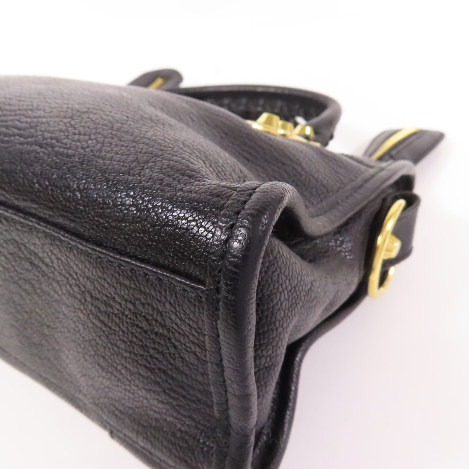 BALENCIAGA 牛皮皮革Mini City金扣手挽肩背兩用袋