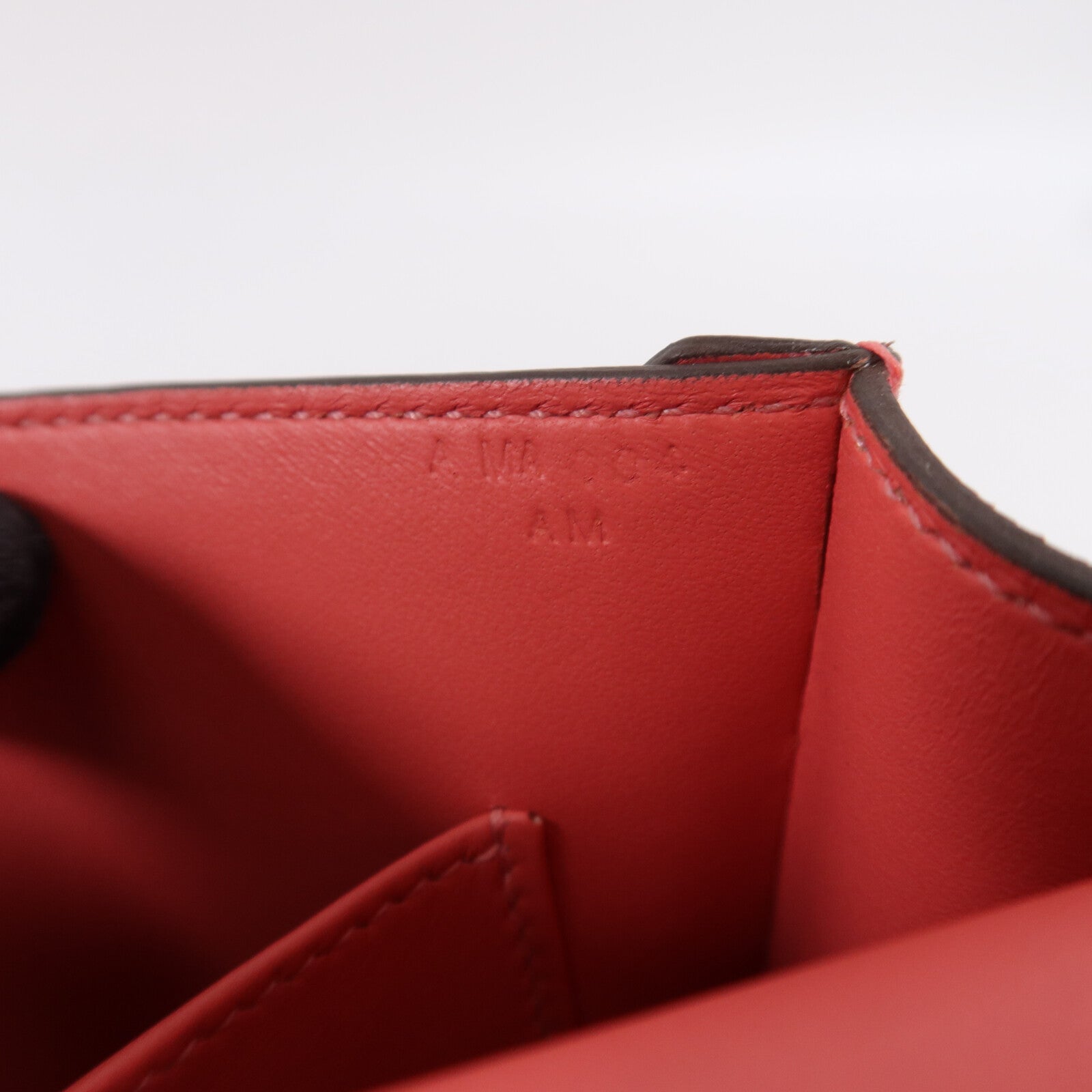 HERMES Chevre皮革Verrou Mini鏈帶肩背袋Rose Azalee
