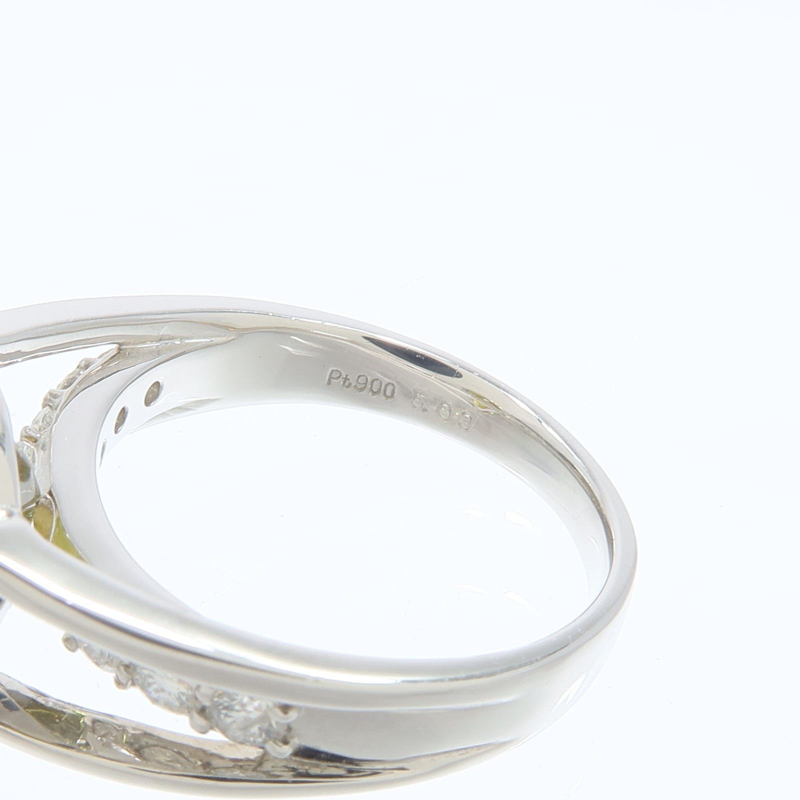 JEWELRY PT900鉑金Sphene Diamond Ring榍石/鑽石戒指