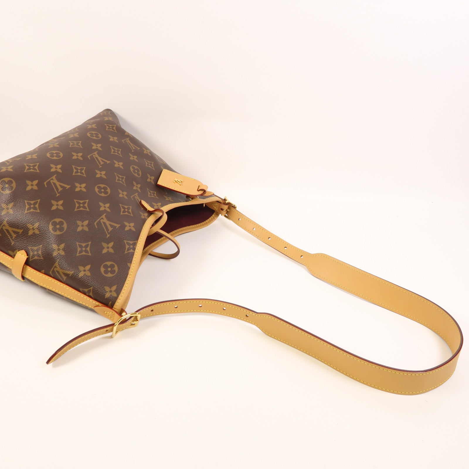 LOUIS VUITTON Monogram CarryAll PM金扣肩背袋