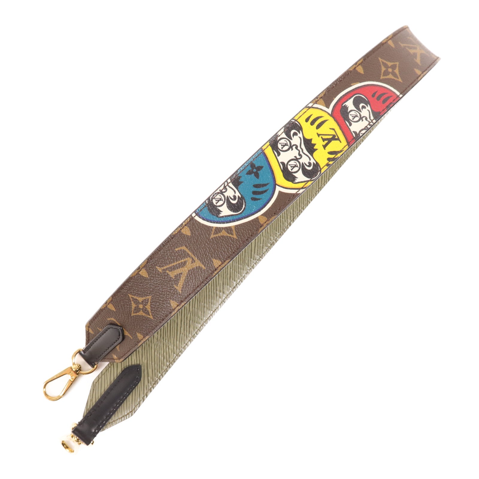 LOUIS VUITTON Monogram Strap金扣肩背帶