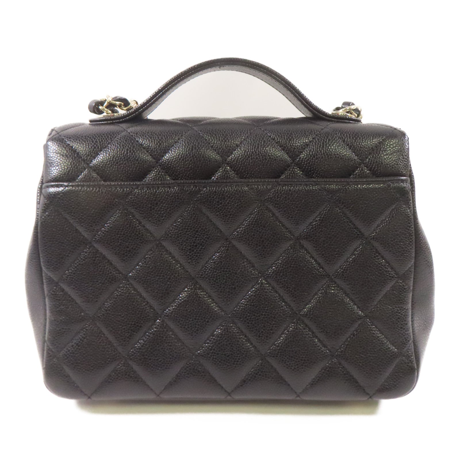 CHANEL 牛皮皮革2 Way Shoulder Bag手挽肩背兩用袋黑色