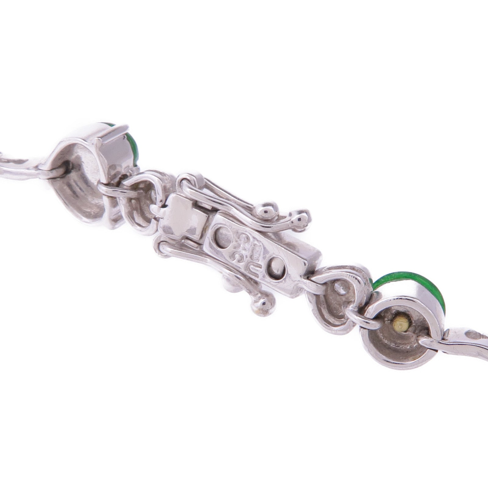 JEWELRY 18K白金Jade Diamond Bracelet翡翠/鑽石手鏈