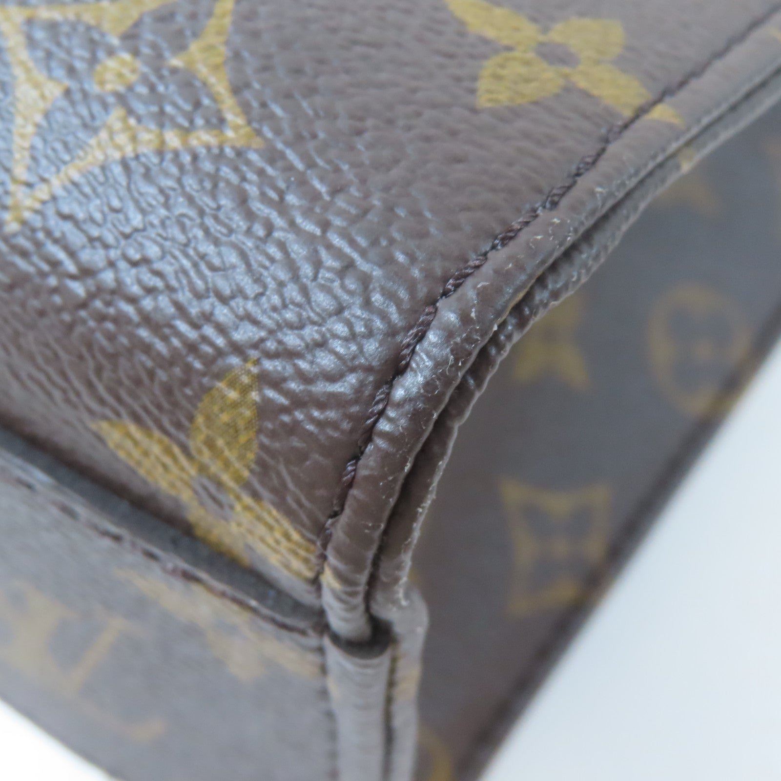 LOUIS VUITTON Monogram Sac Plat Tote金扣手挽肩背兩用袋啡色