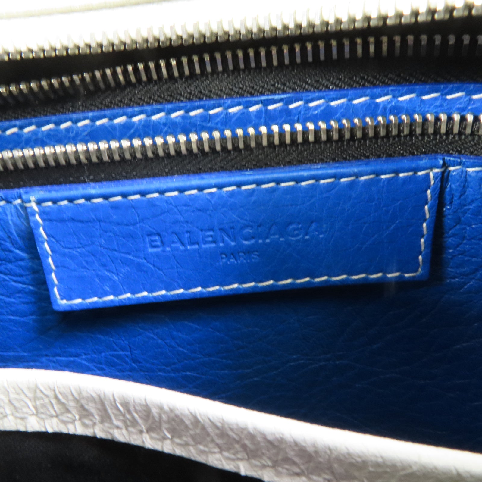 BALENCIAGA 【激減優惠】牛皮皮革Bazaar Shopper銀扣手挽肩背兩用袋