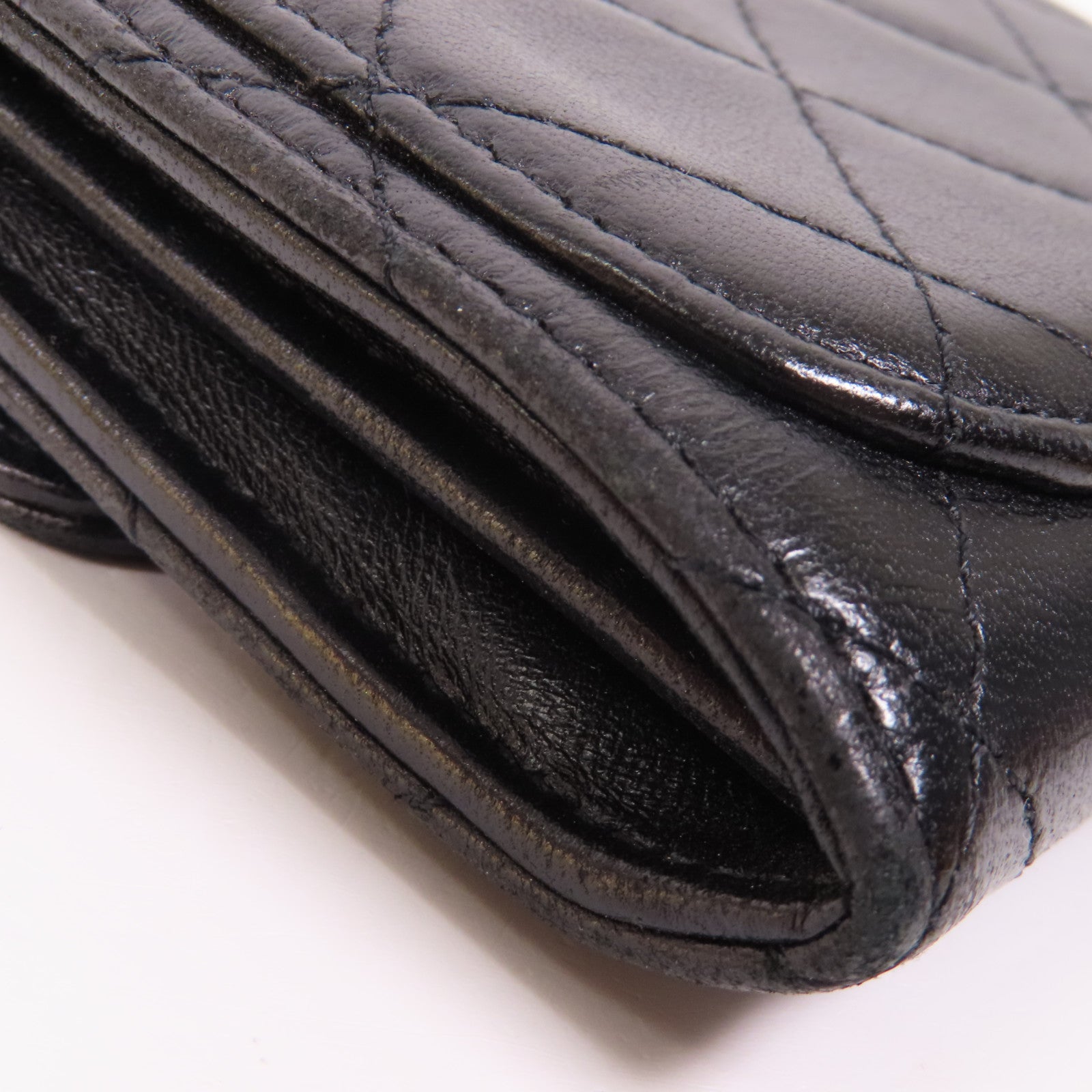 CHANEL 羊皮皮革Card Case銀扣卡片套