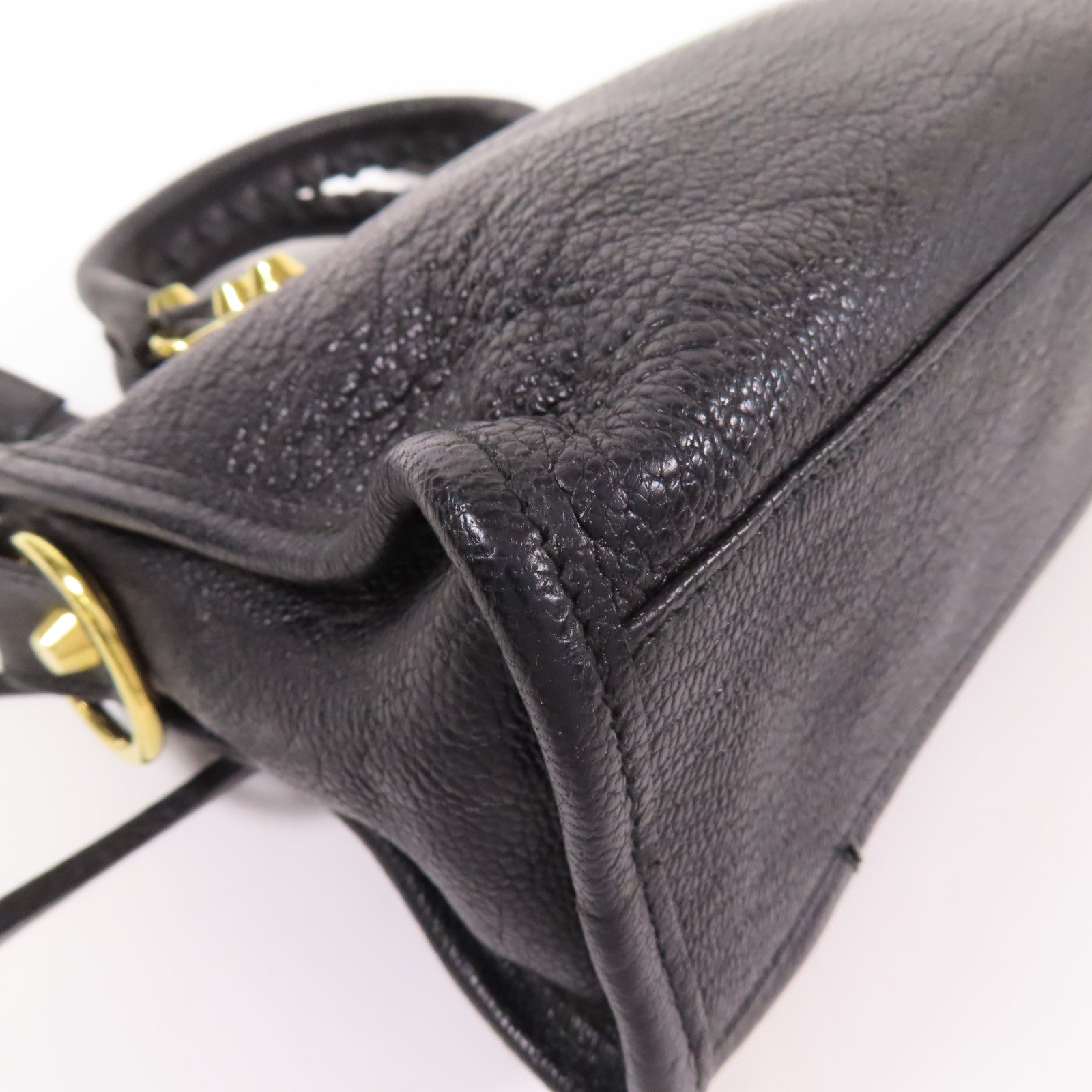 BALENCIAGA 牛皮皮革Mini City金扣手挽肩背兩用袋