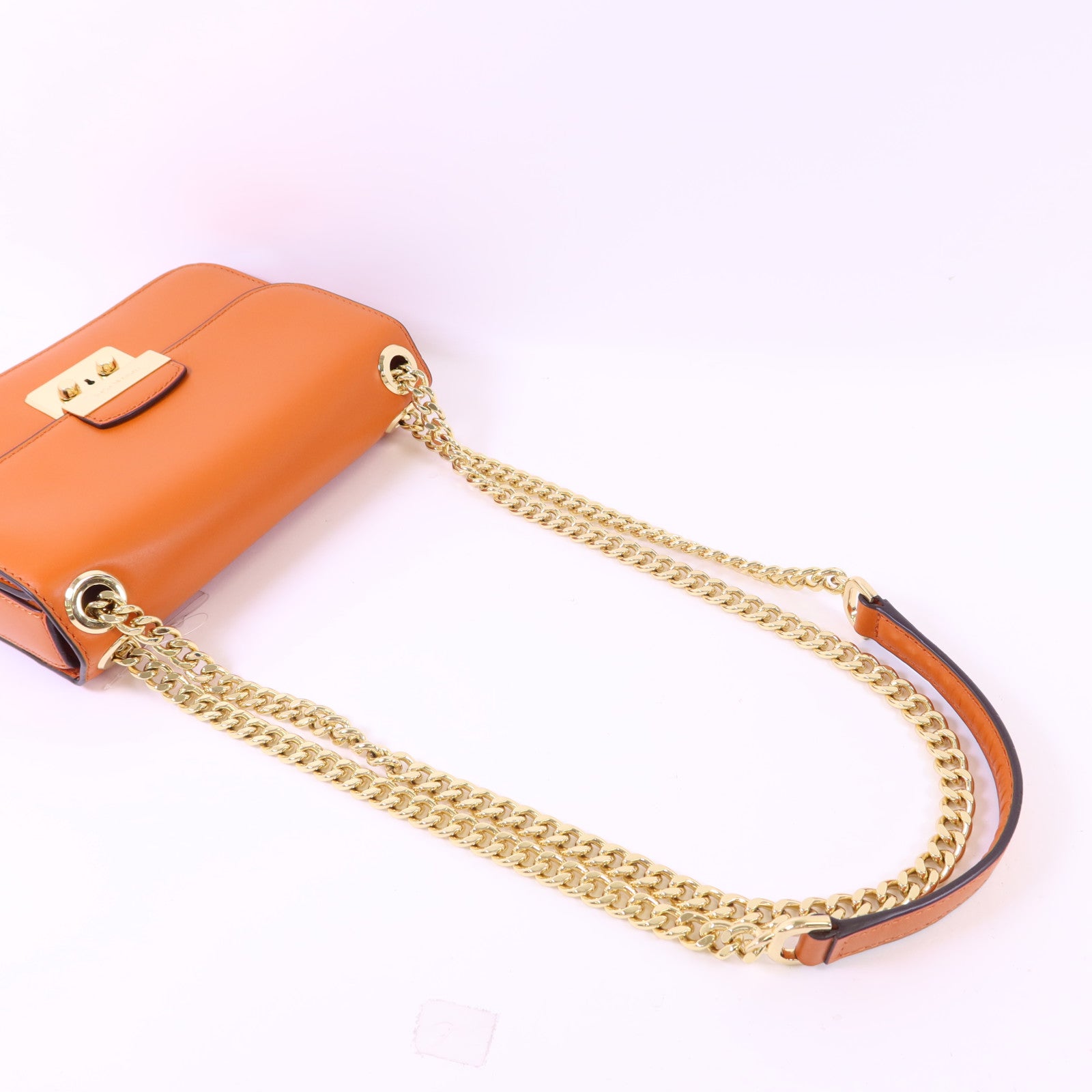 Michael Kors 牛皮皮革Chain Shoulder Bag金扣鏈帶肩背袋