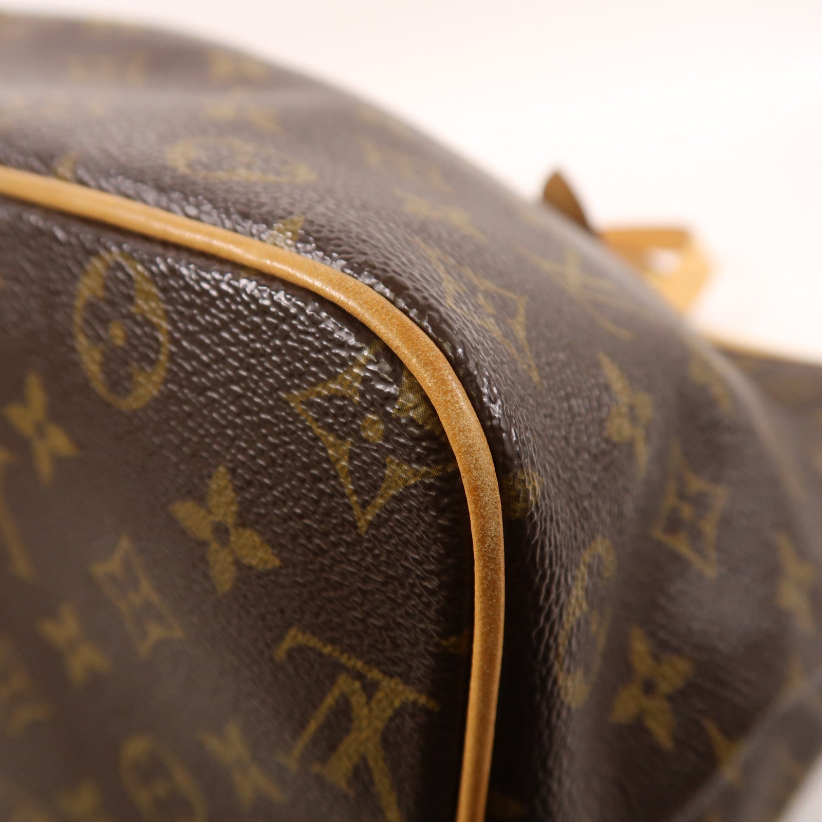 LOUIS VUITTON Monogram Palermo GM金扣手挽肩背兩用袋棕色