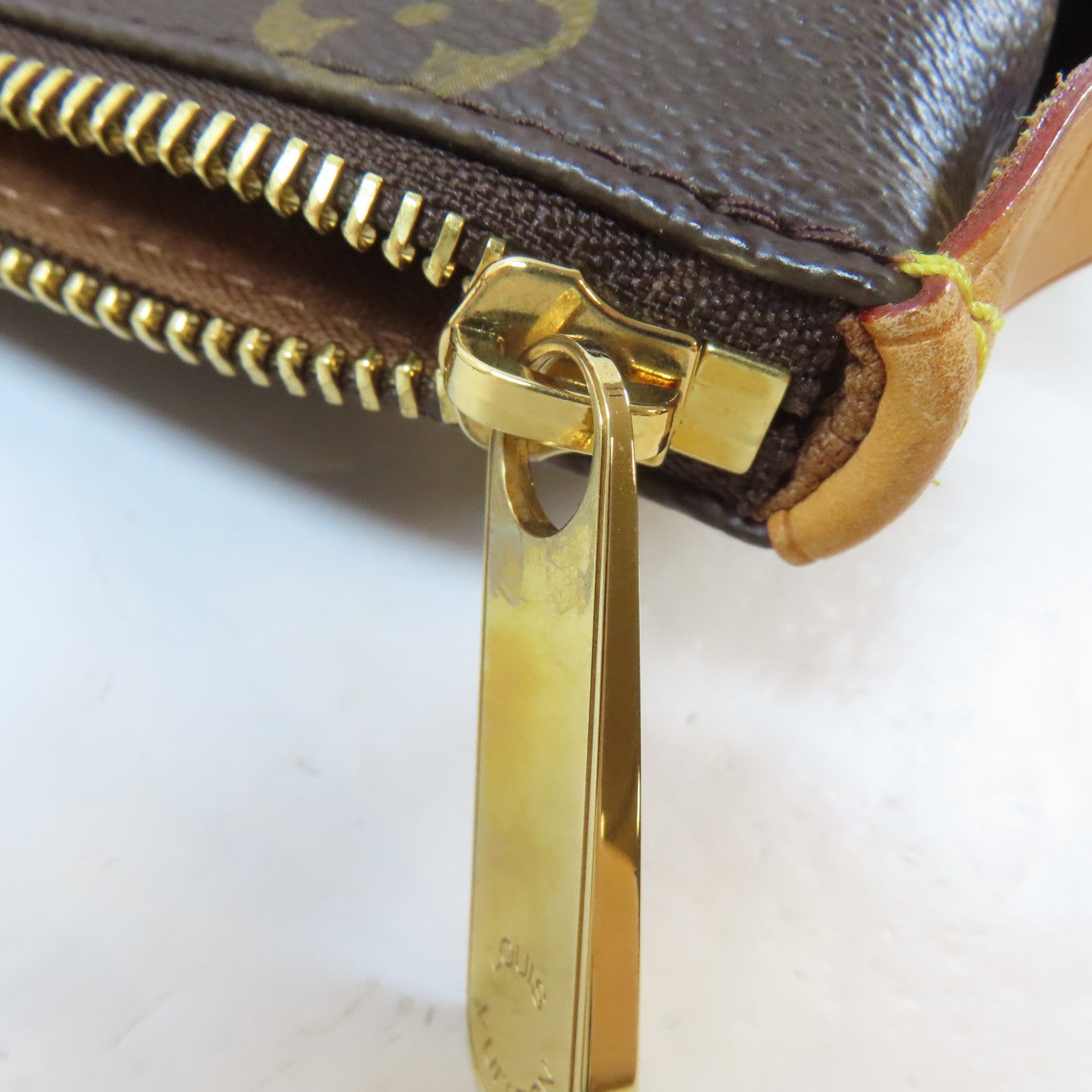 LOUIS VUITTON Monogram Totally PM金扣手挽袋啡色