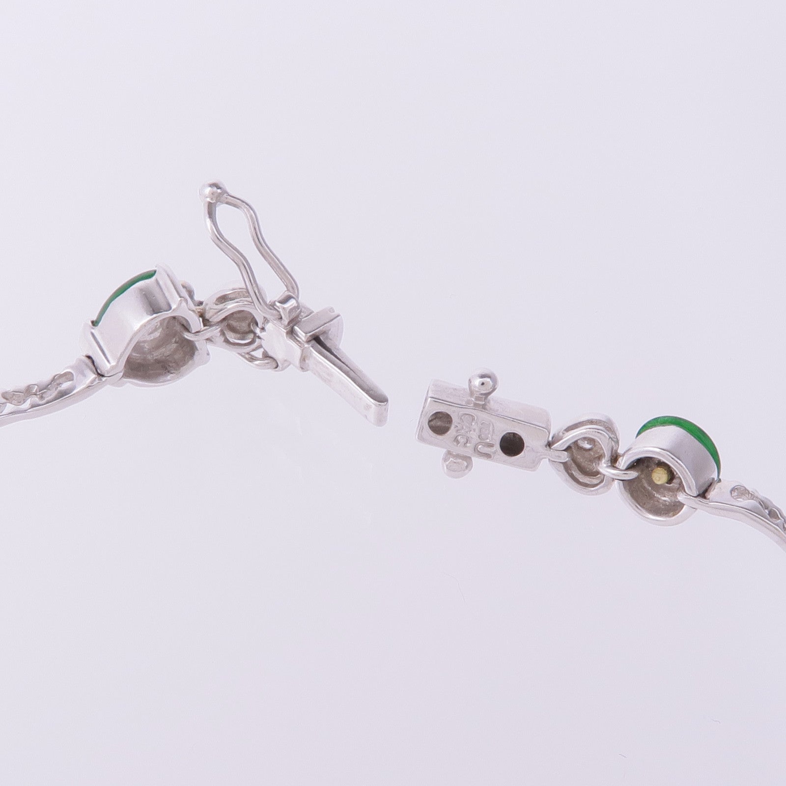 JEWELRY 18K白金Jade Diamond Bracelet翡翠/鑽石手鏈