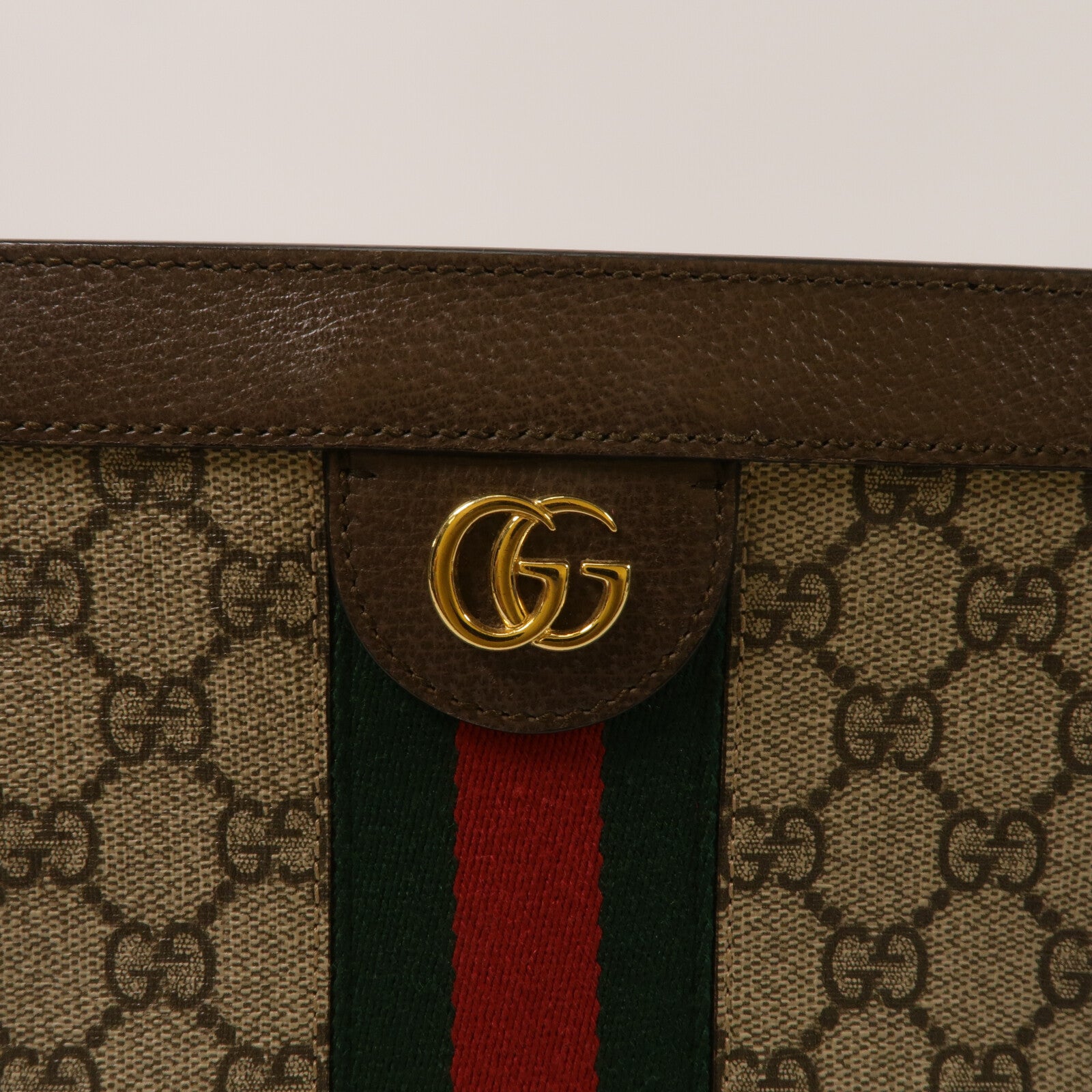 GUCCI 塗層帆布Ophidia GG鏈帶肩背袋