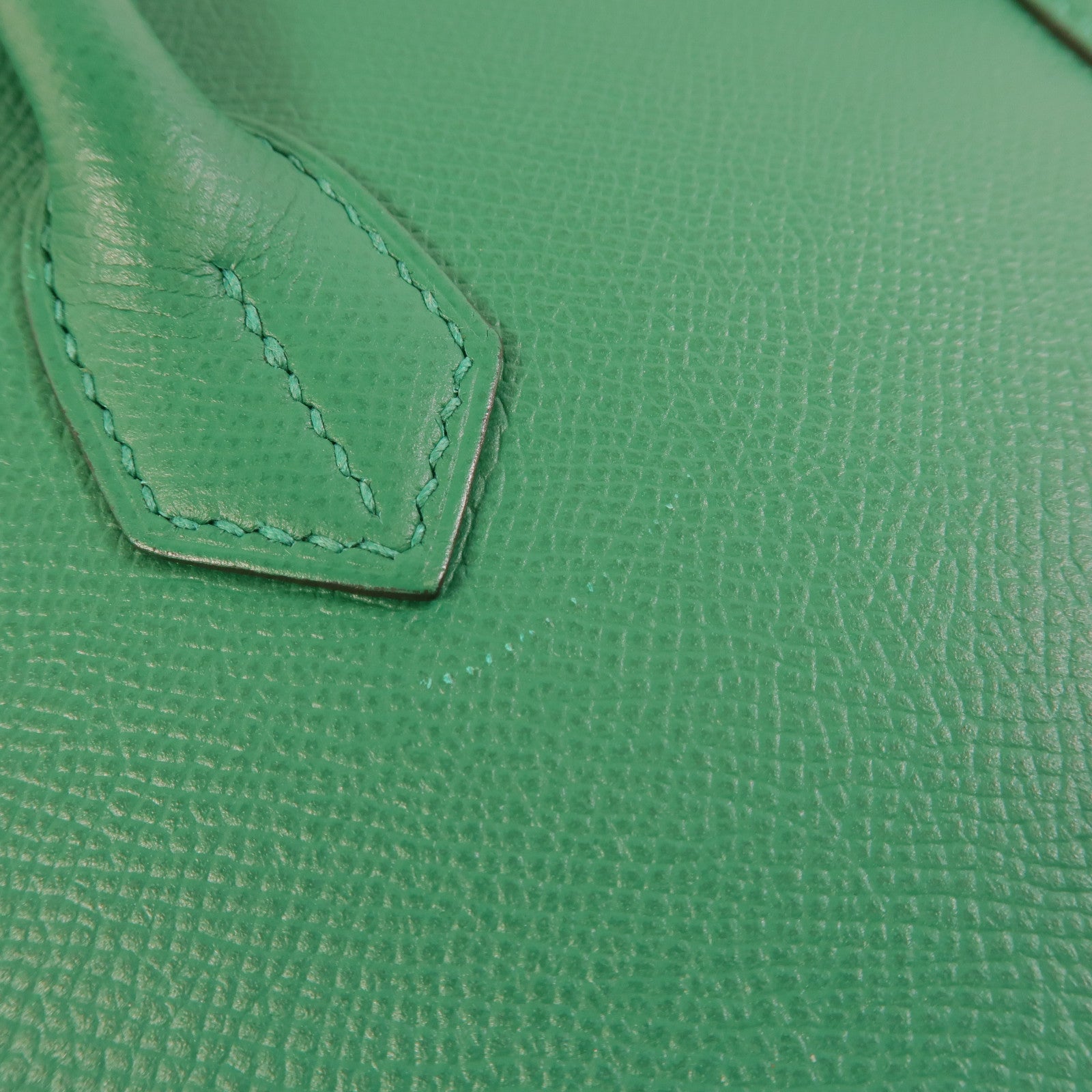 HERMES Epsom皮革Birkin 30手挽袋Malachite