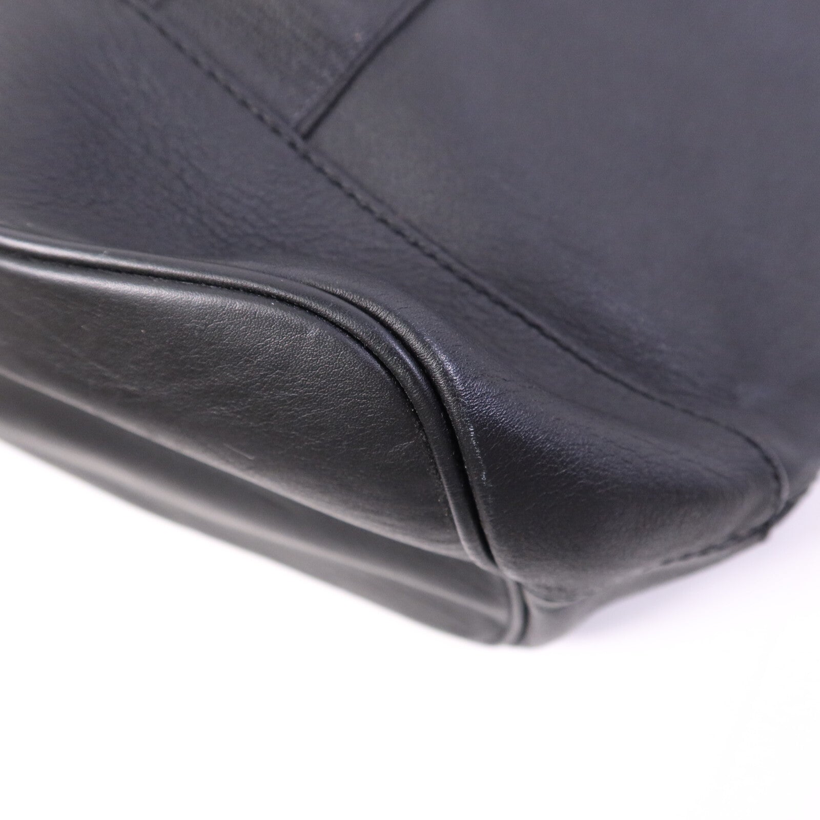 BALENCIAGA 牛皮皮革Tote Bag銀扣手挽袋