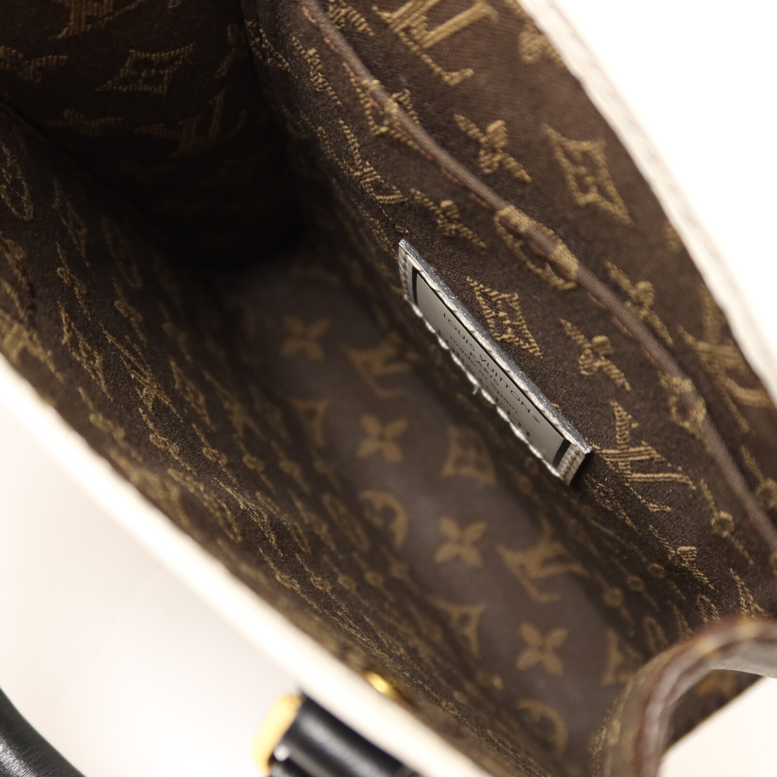 LOUIS VUITTON Monogram牛皮皮革Petite Sac Plat Fornasetti肩背袋