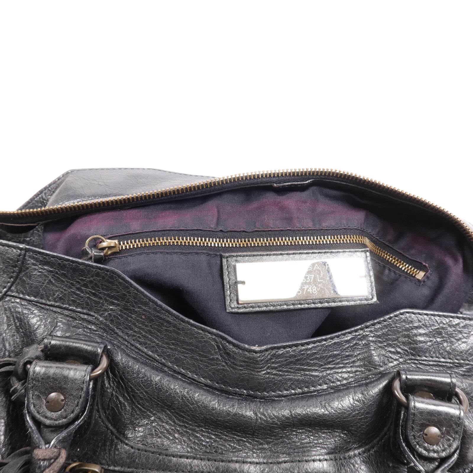 BALENCIAGA 羊皮皮革City金扣手挽肩背兩用袋