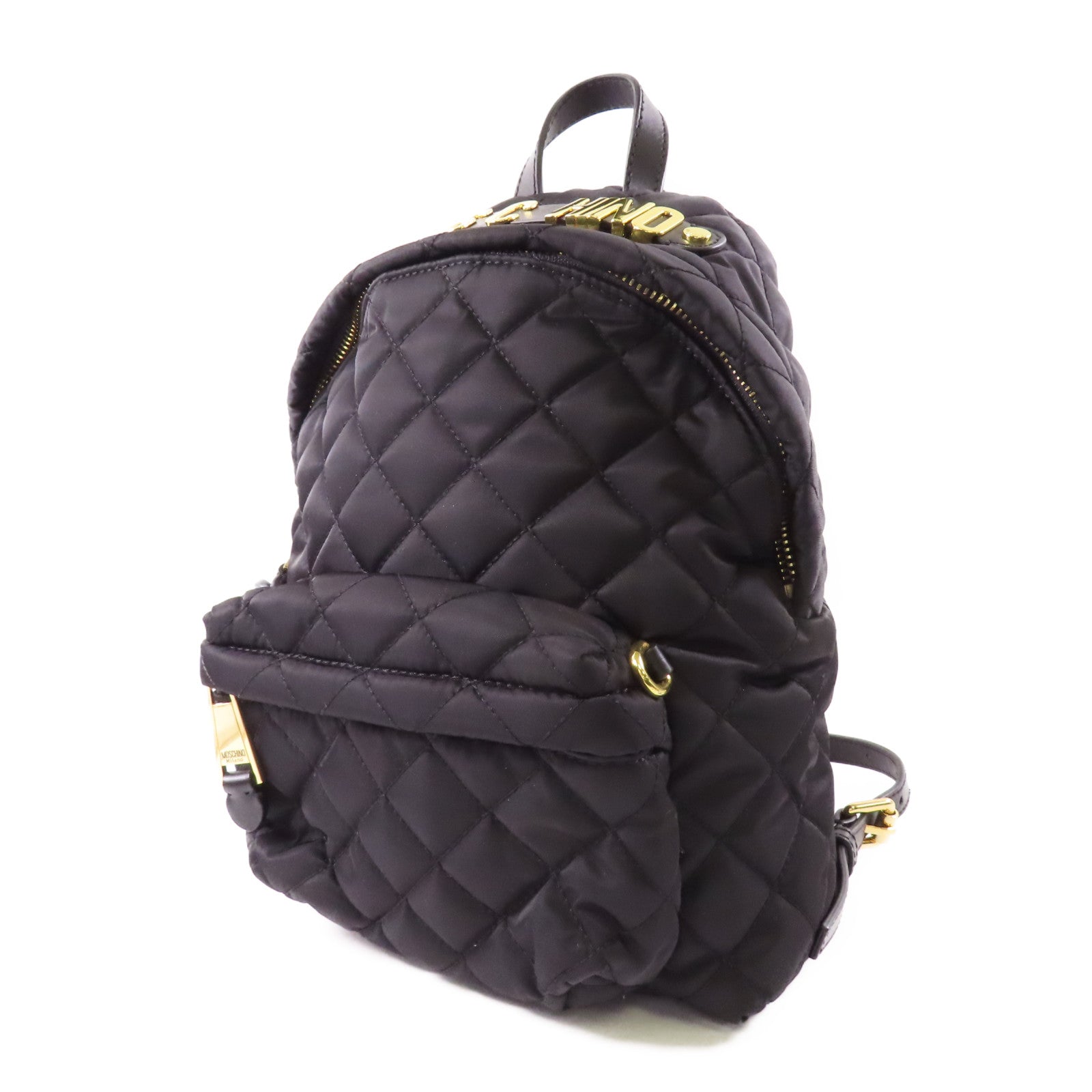 MOSCHINO 尼龍Backpack金扣背包